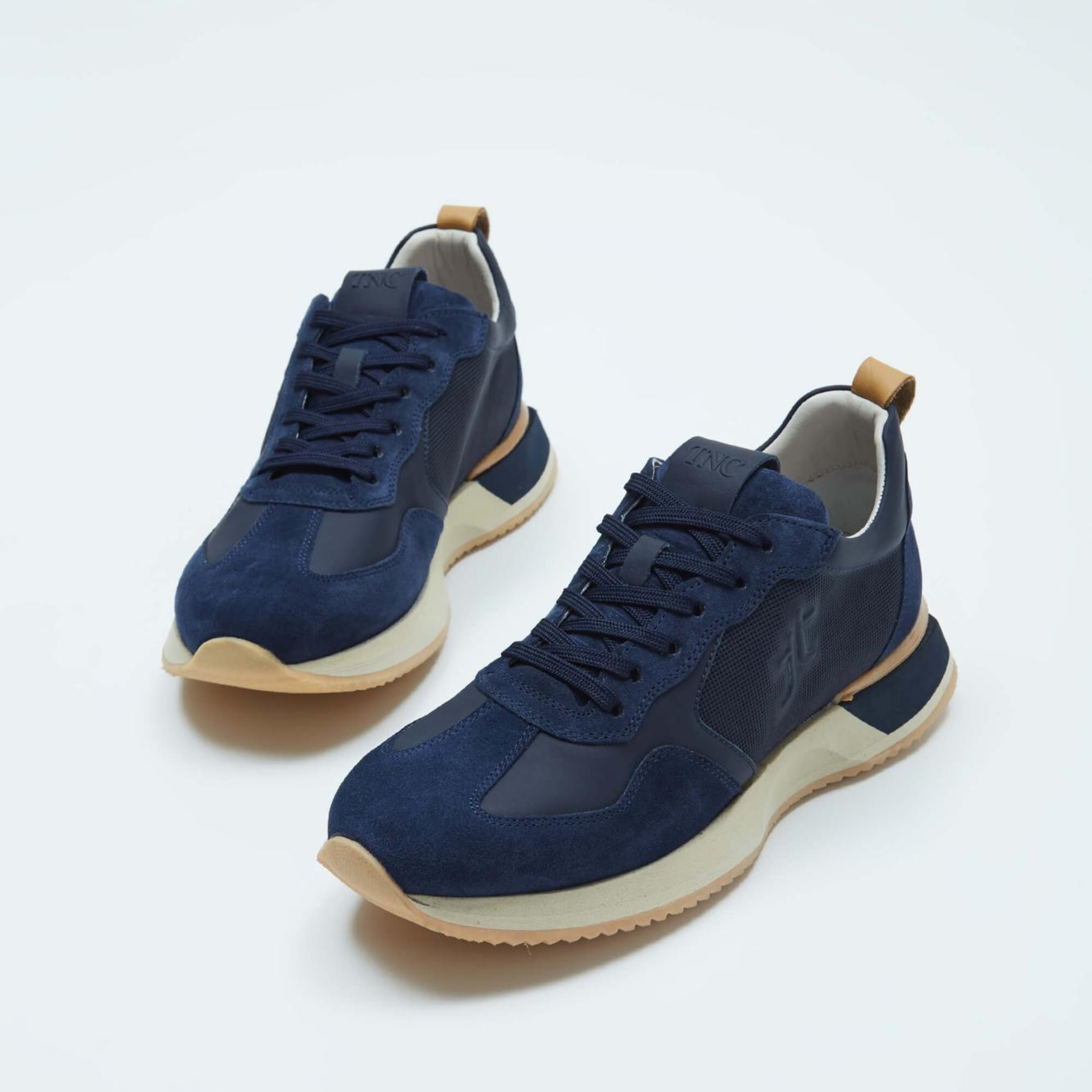 Tamer Tanca Erkek Hakiki Deri Lacivert Sneakers & Spor Ayakkabı