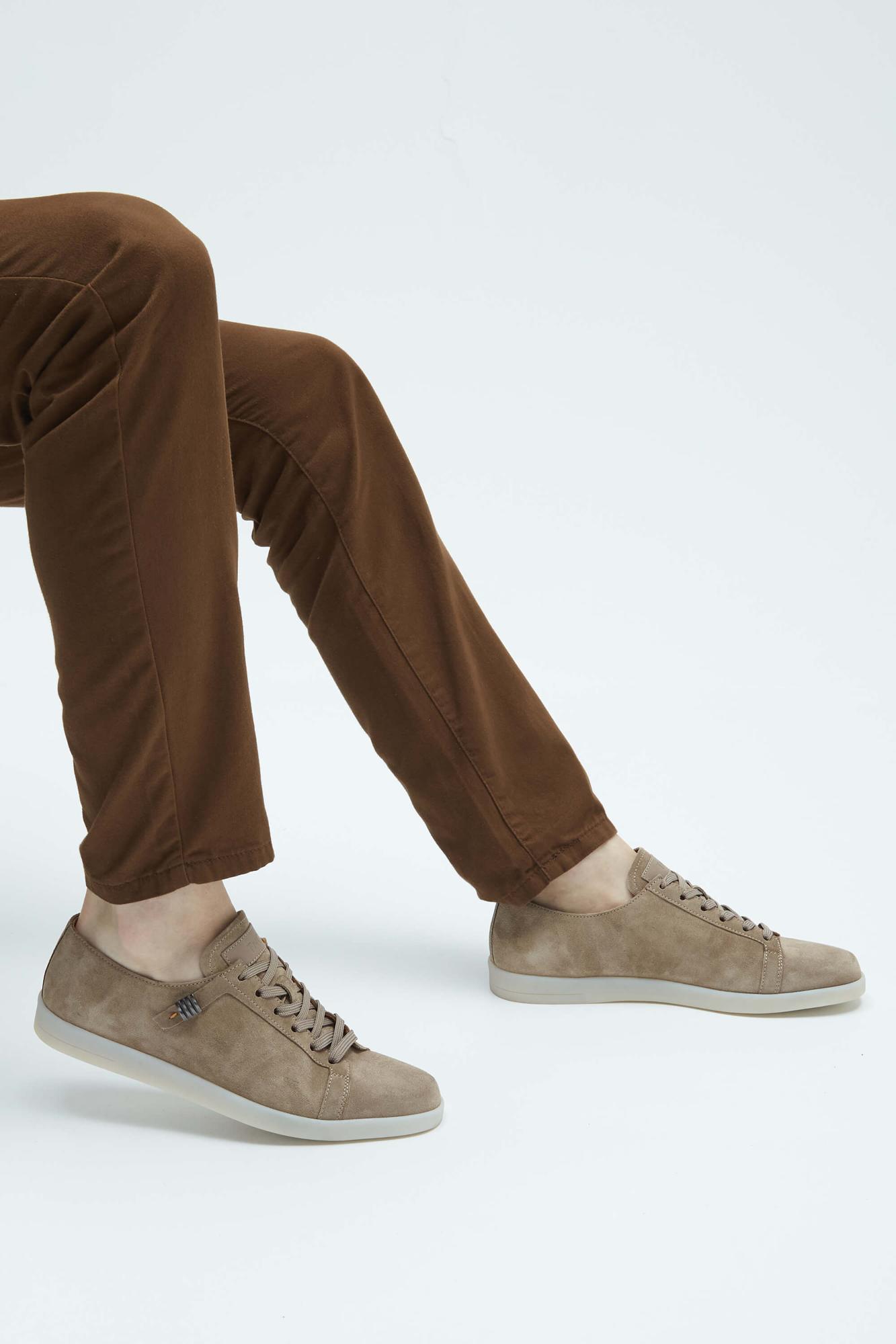 Tamer Tanca Erkek Hakiki Deri Vizon Sneakers & Spor Ayakkabı