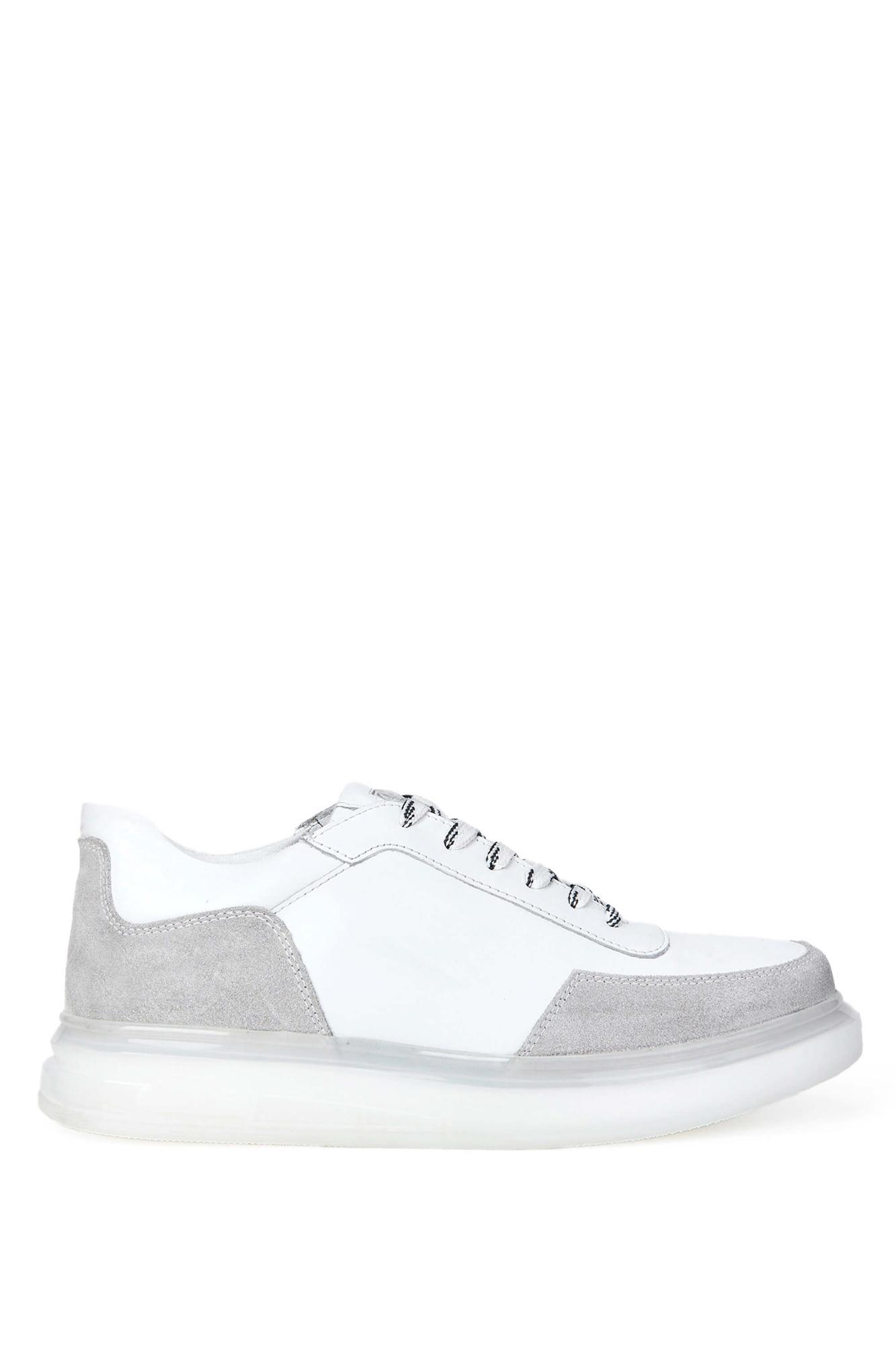 Tamer Tanca Erkek Hakiki Deri Beyaz Sneakers & Spor Ayakkabı