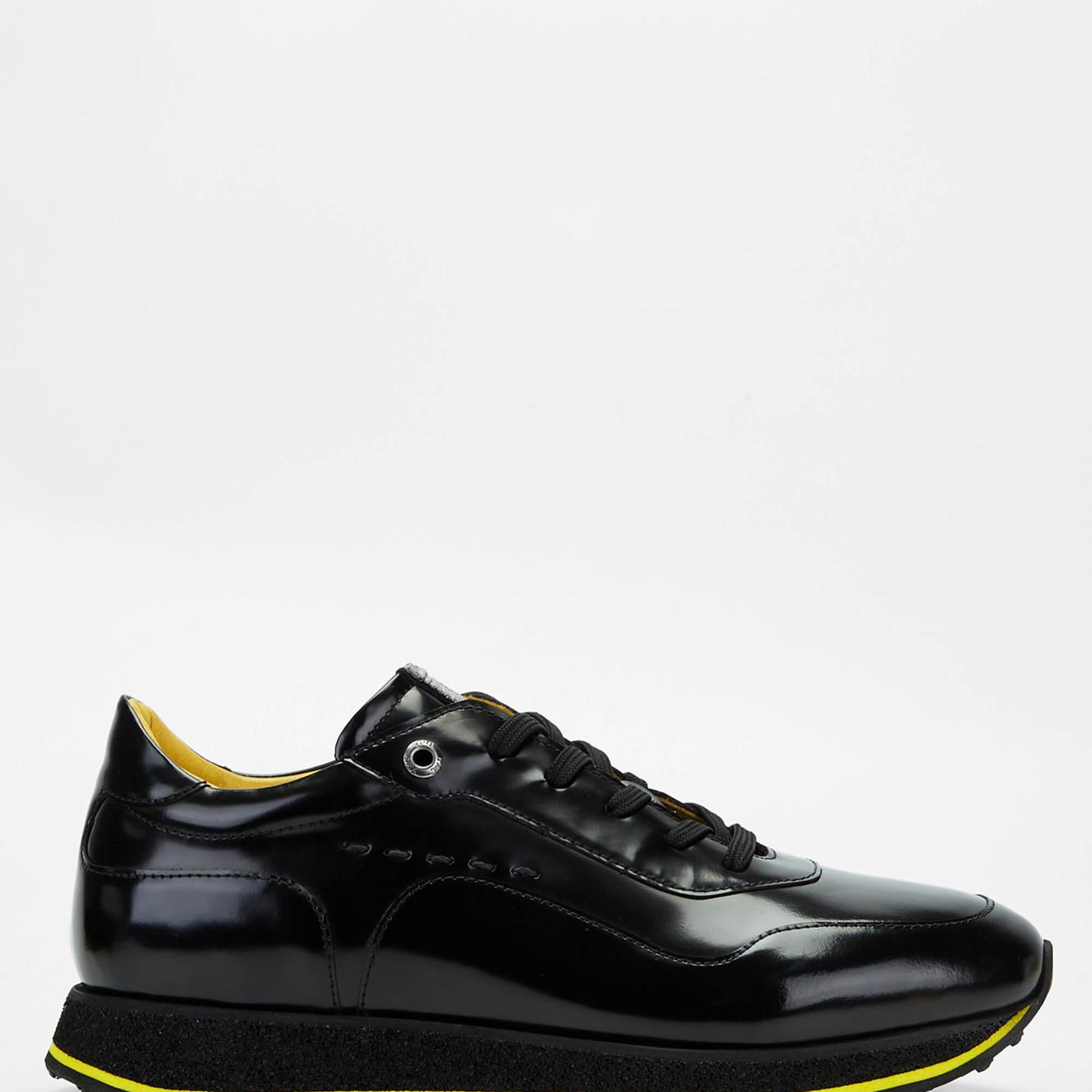 Tamer Tanca Erkek Hakiki Deri Siyah Açma Sneakers & Spor Ayakkabı