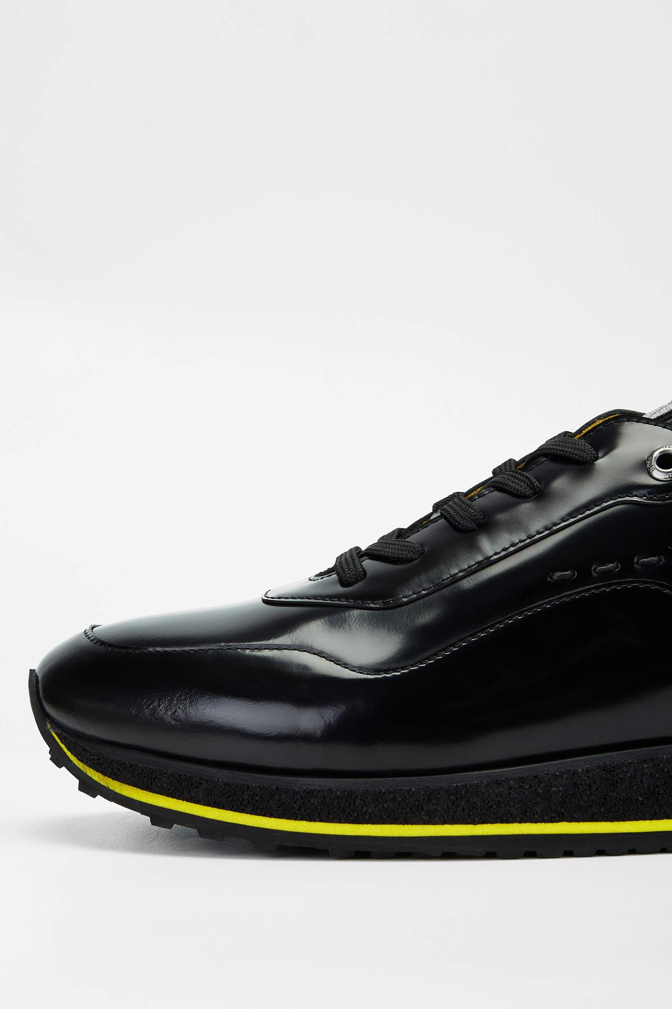 Tamer Tanca Erkek Hakiki Deri Siyah Açma Sneakers & Spor Ayakkabı