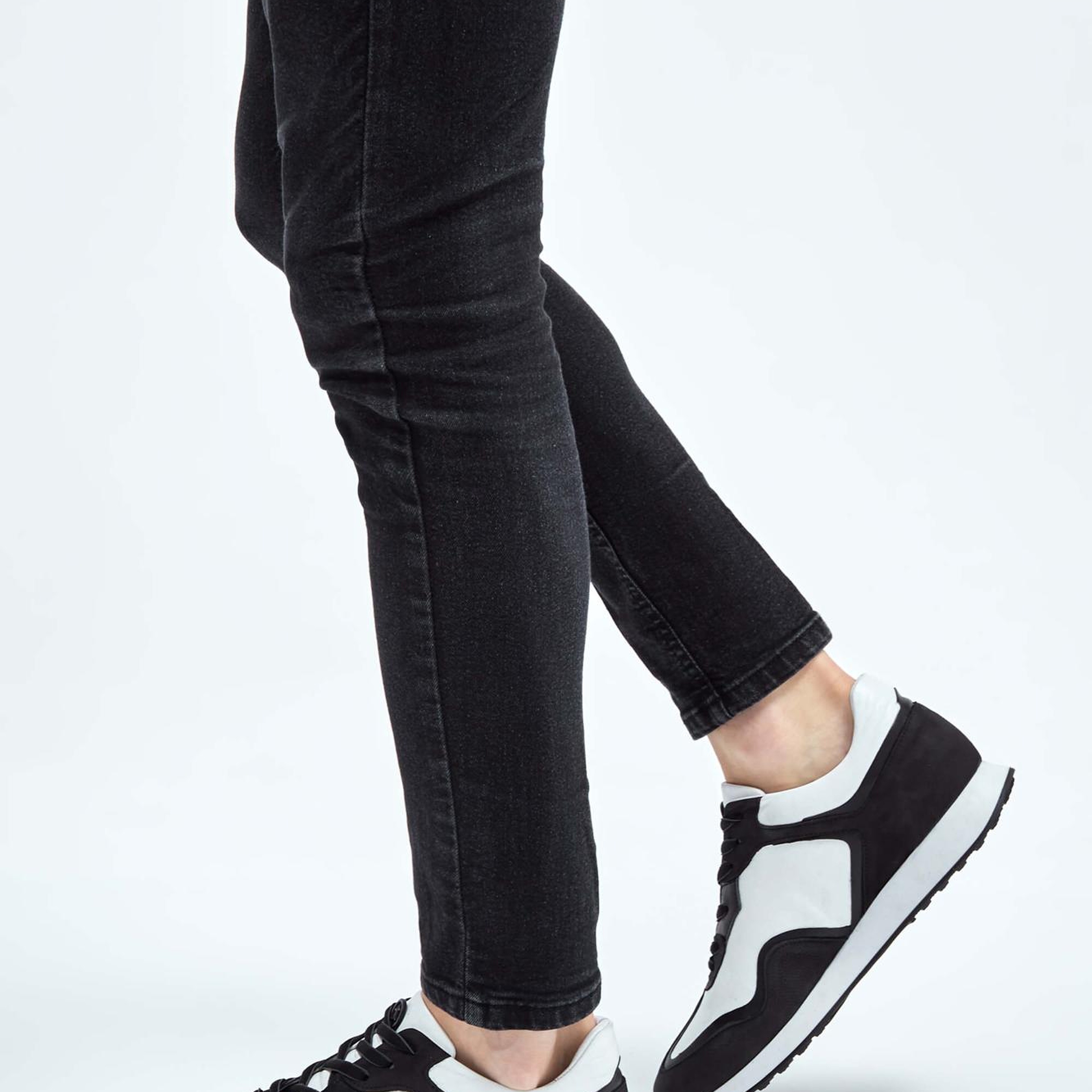 Tamer Tanca Erkek Hakiki Deri Siyah-Beyaz Sneakers & Spor Ayakkabı