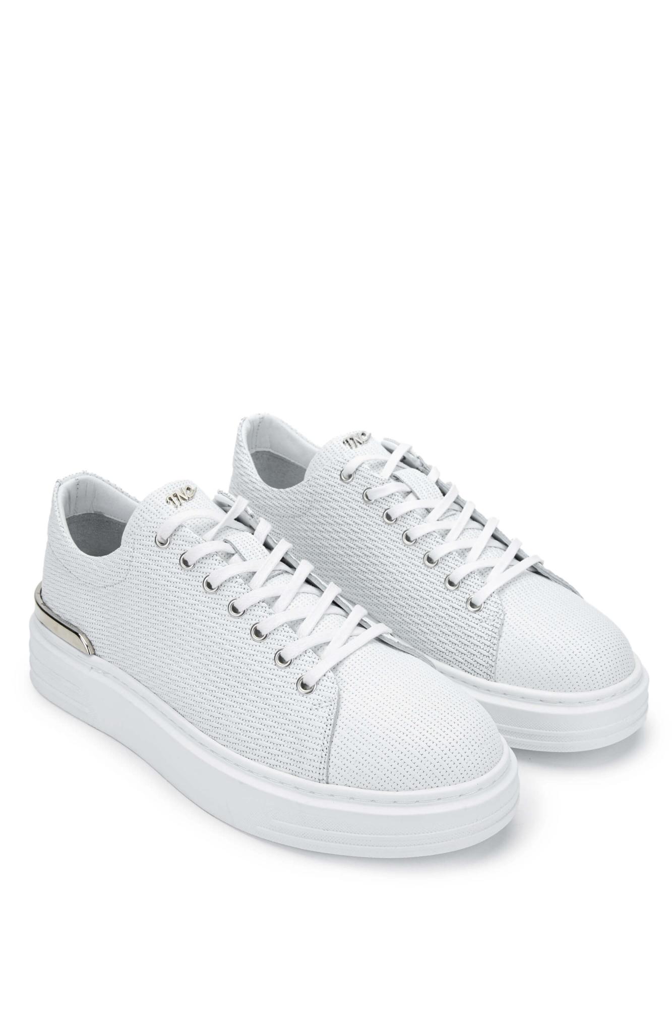 Tamer Tanca Erkek Hakiki Deri Beyaz Sneakers & Spor Ayakkabı