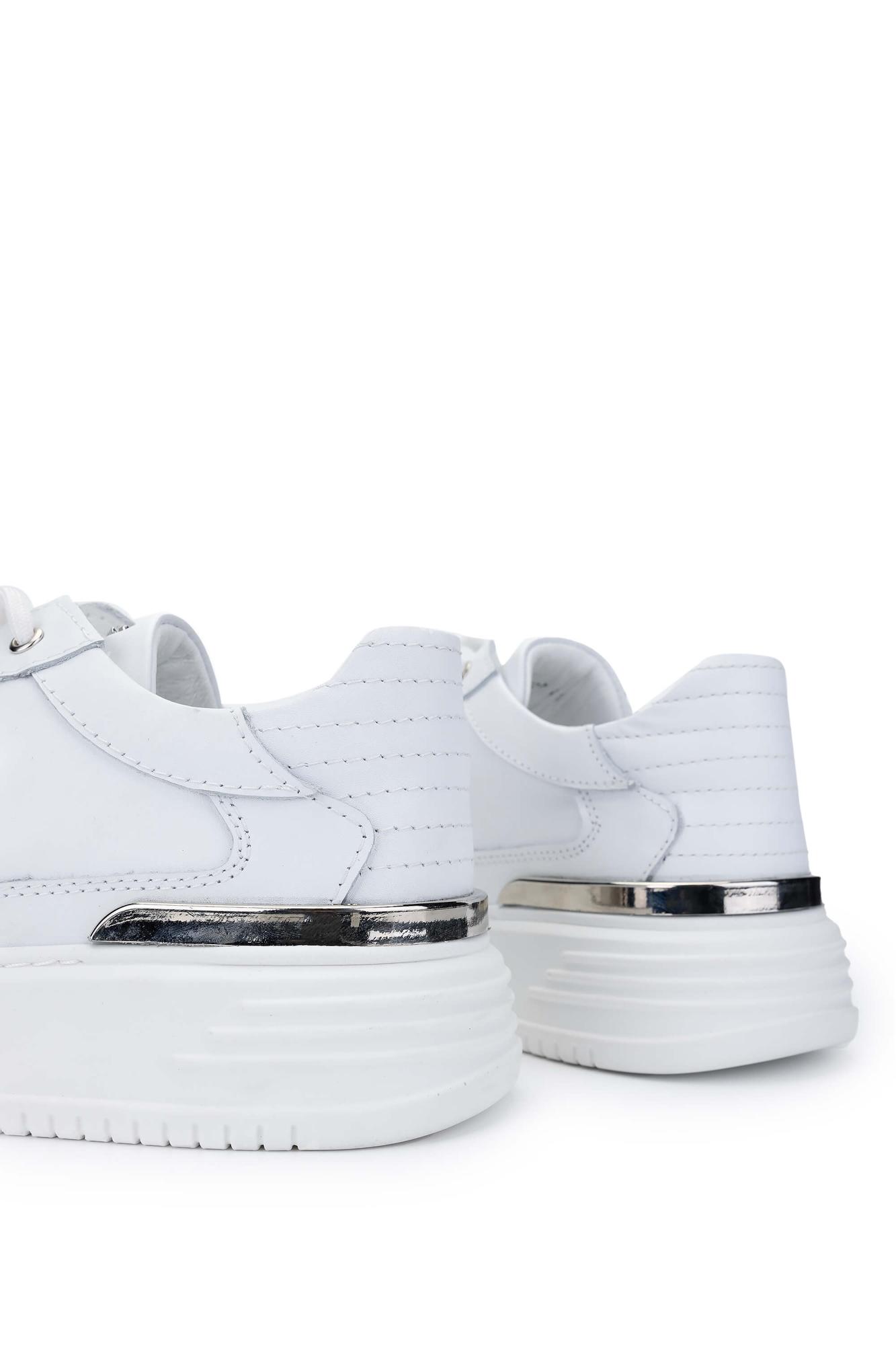 Tamer Tanca Erkek Hakiki Deri Beyaz Sneakers & Spor Ayakkabı