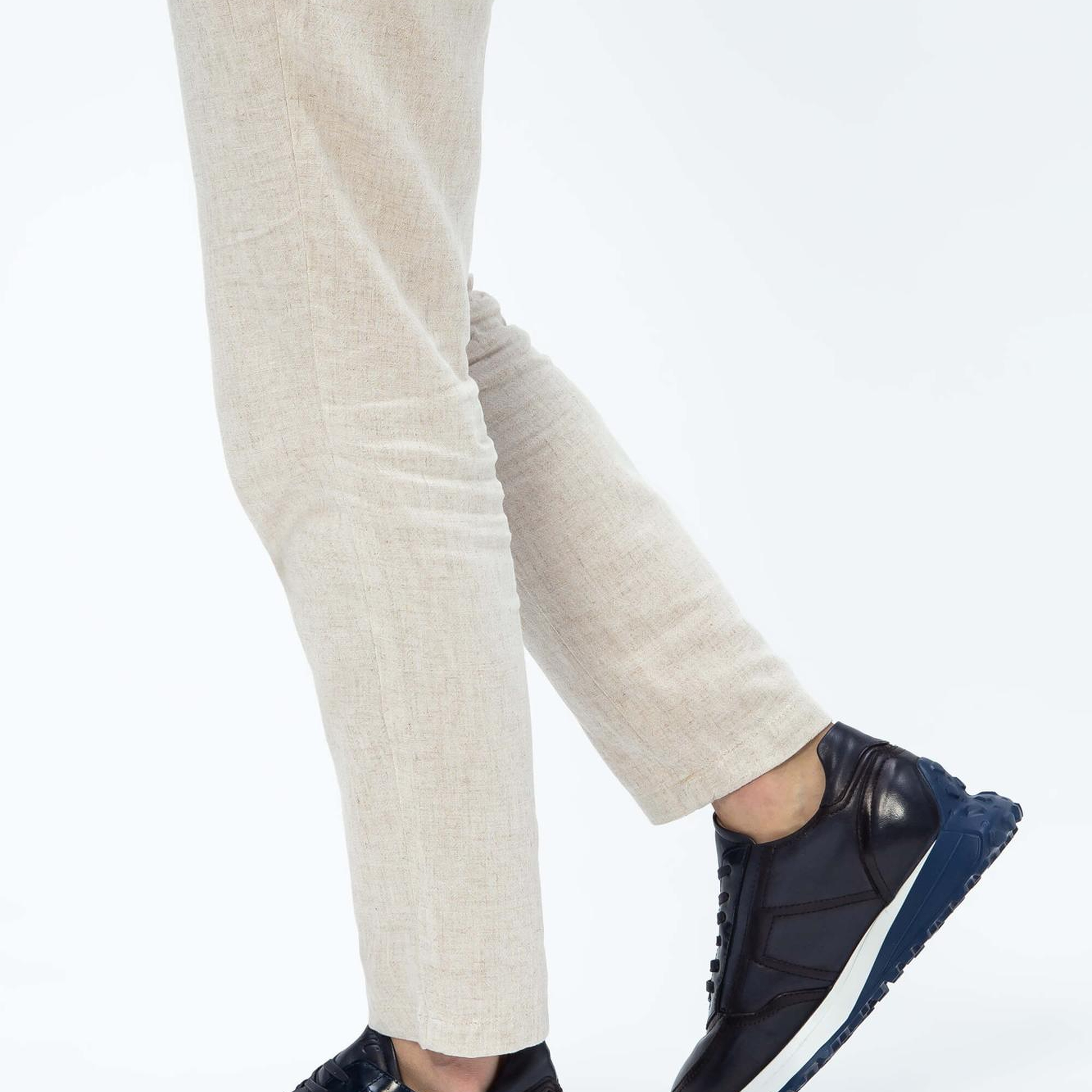 Tamer Tanca Erkek Hakiki Deri Lacivert Sneakers & Spor Ayakkabı