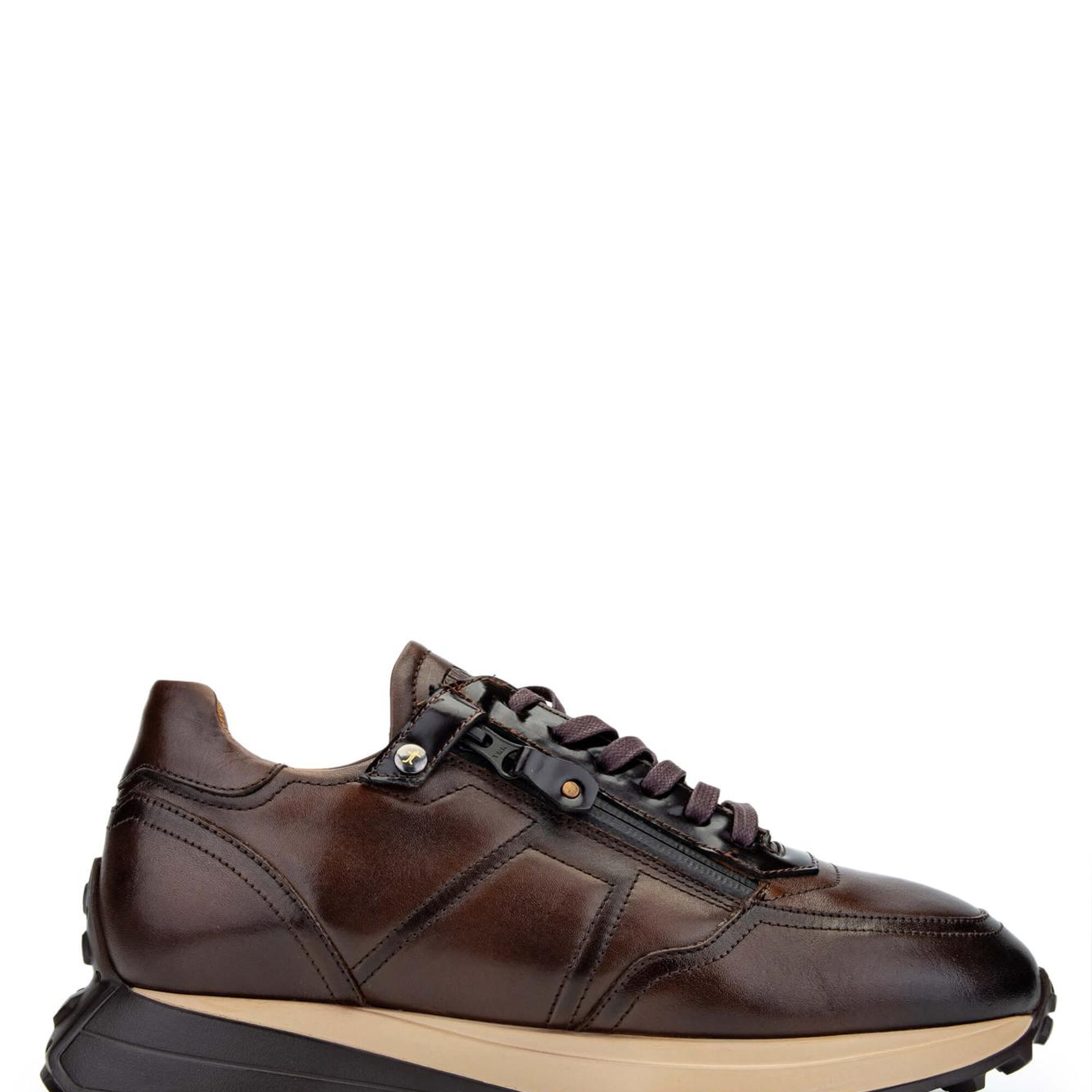 Tamer Tanca Erkek Hakiki Deri Kahverengi Sneakers & Spor Ayakkabı