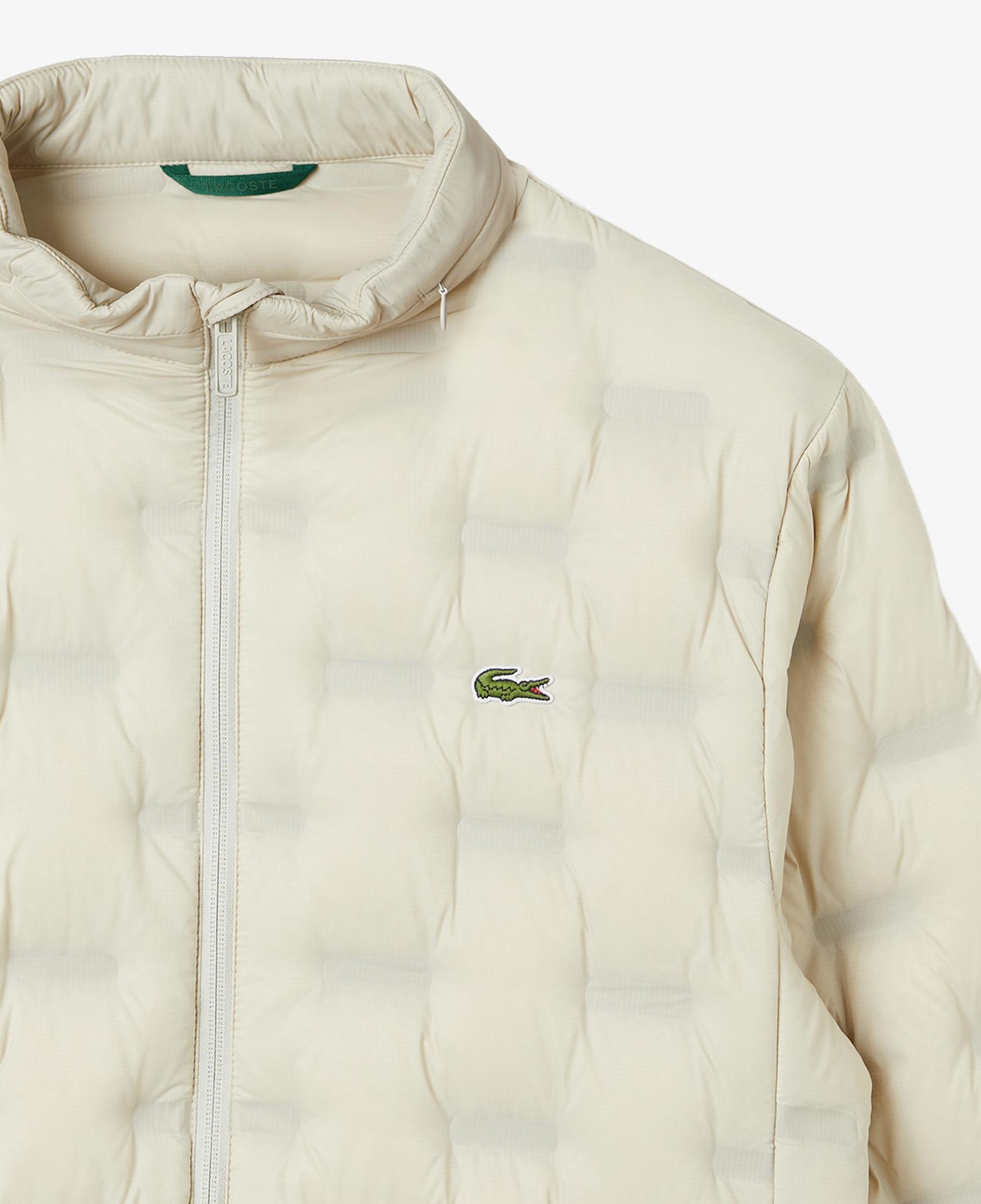 Lacoste Erkek Dik Yaka Kapitone Açık Gri Mont