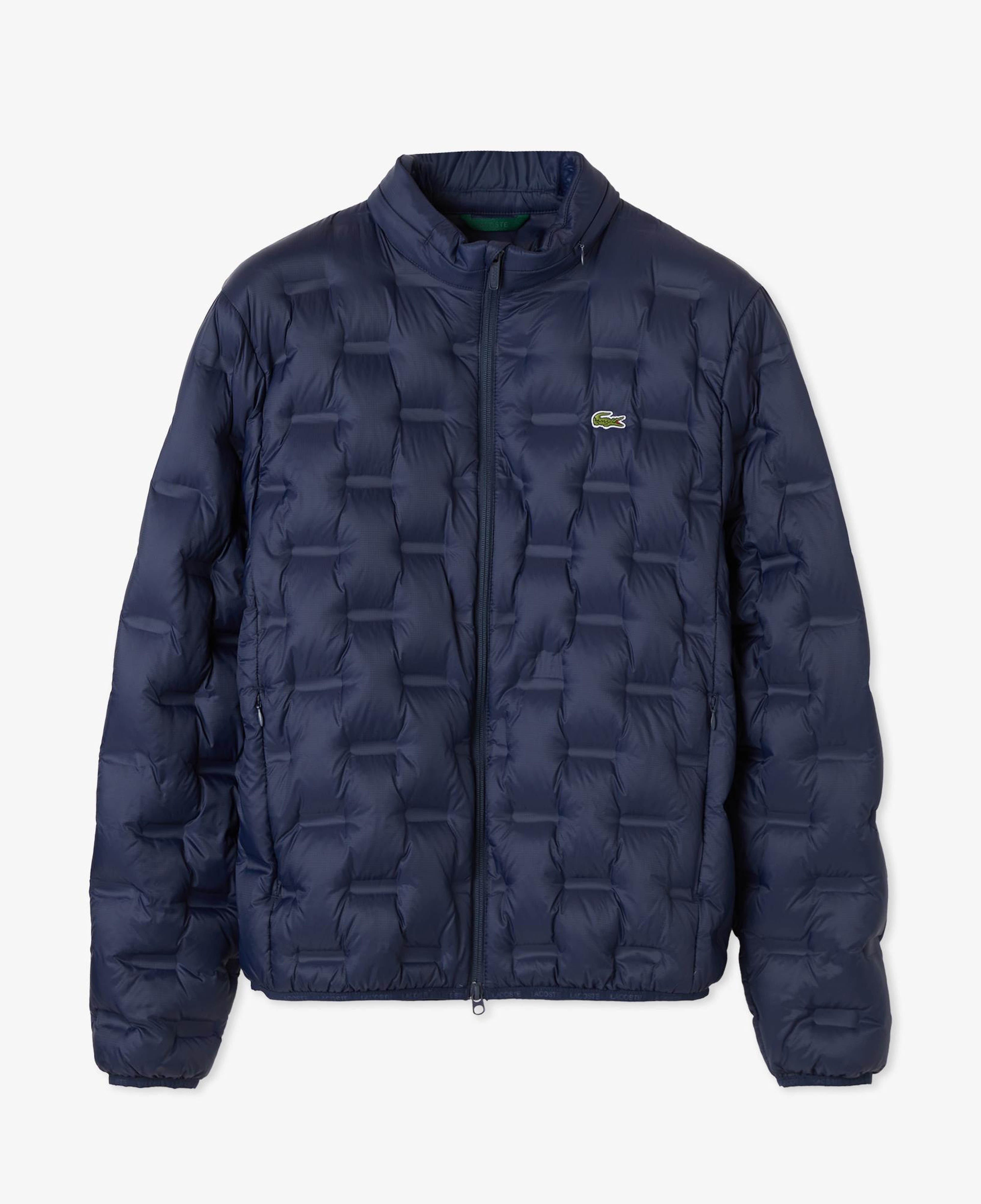 Lacoste Erkek Dik Yaka Kapitone Lacivert Mont