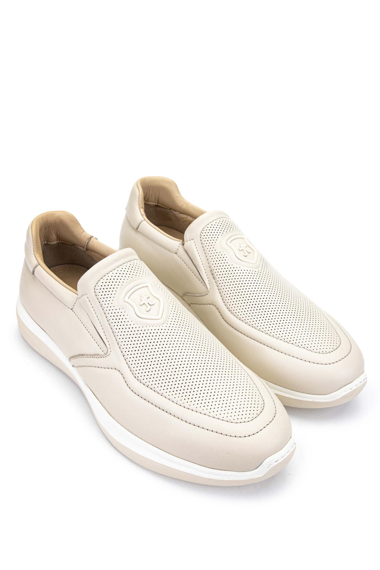 Tamer Tanca Erkek Hakiki Deri Bej Sneakers & Spor Ayakkabı