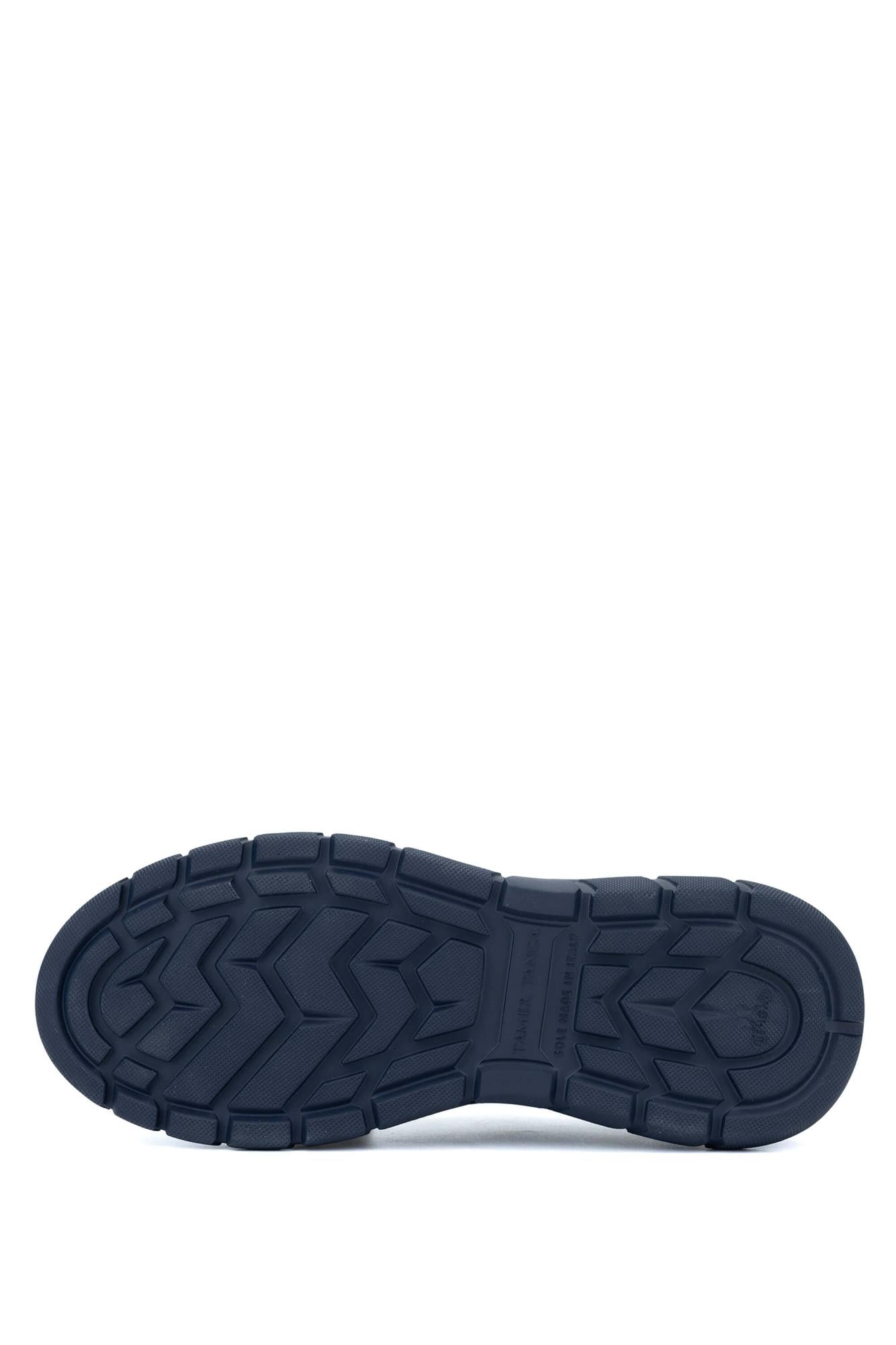 Tamer Tanca Erkek Hakiki Deri Lacivert Sneakers & Spor Ayakkabı