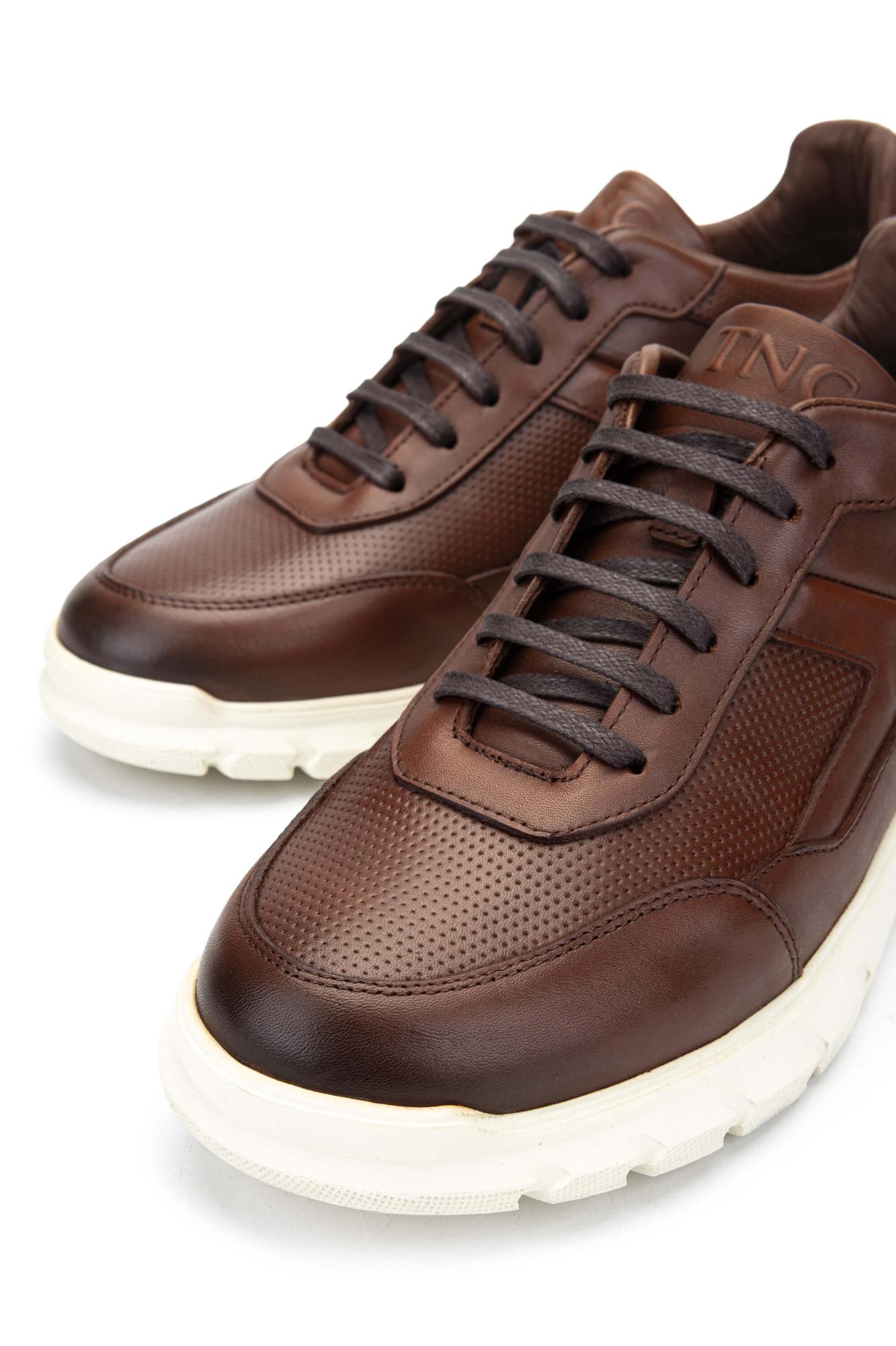 Tamer Tanca Erkek Hakiki Deri Taba Sneakers & Spor Ayakkabı