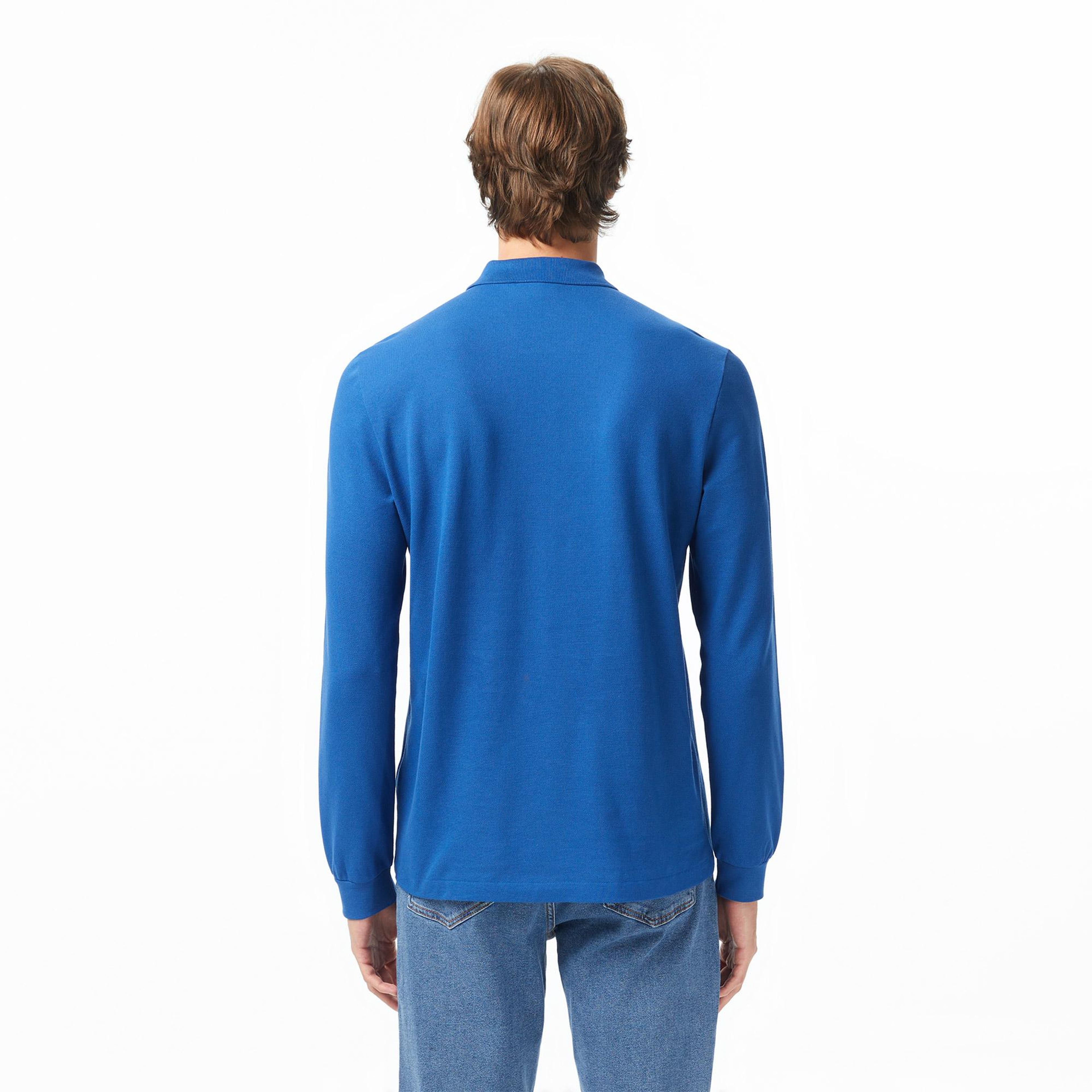 Lacoste L.12.12 Erkek Classic Fit Uzun Kollu Koyu Mavi Polo