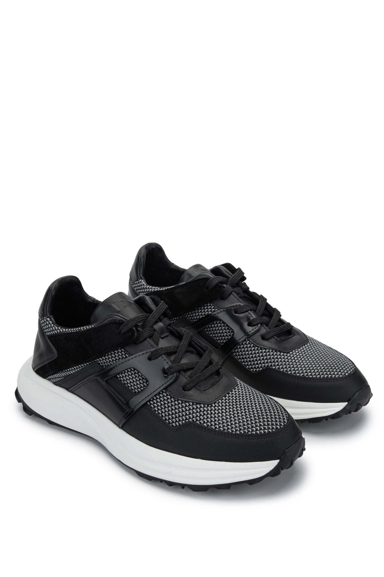 Tamer Tanca Erkek Hakiki Deri/Tekstil Siyah Sneakers & Spor Ayakkabı