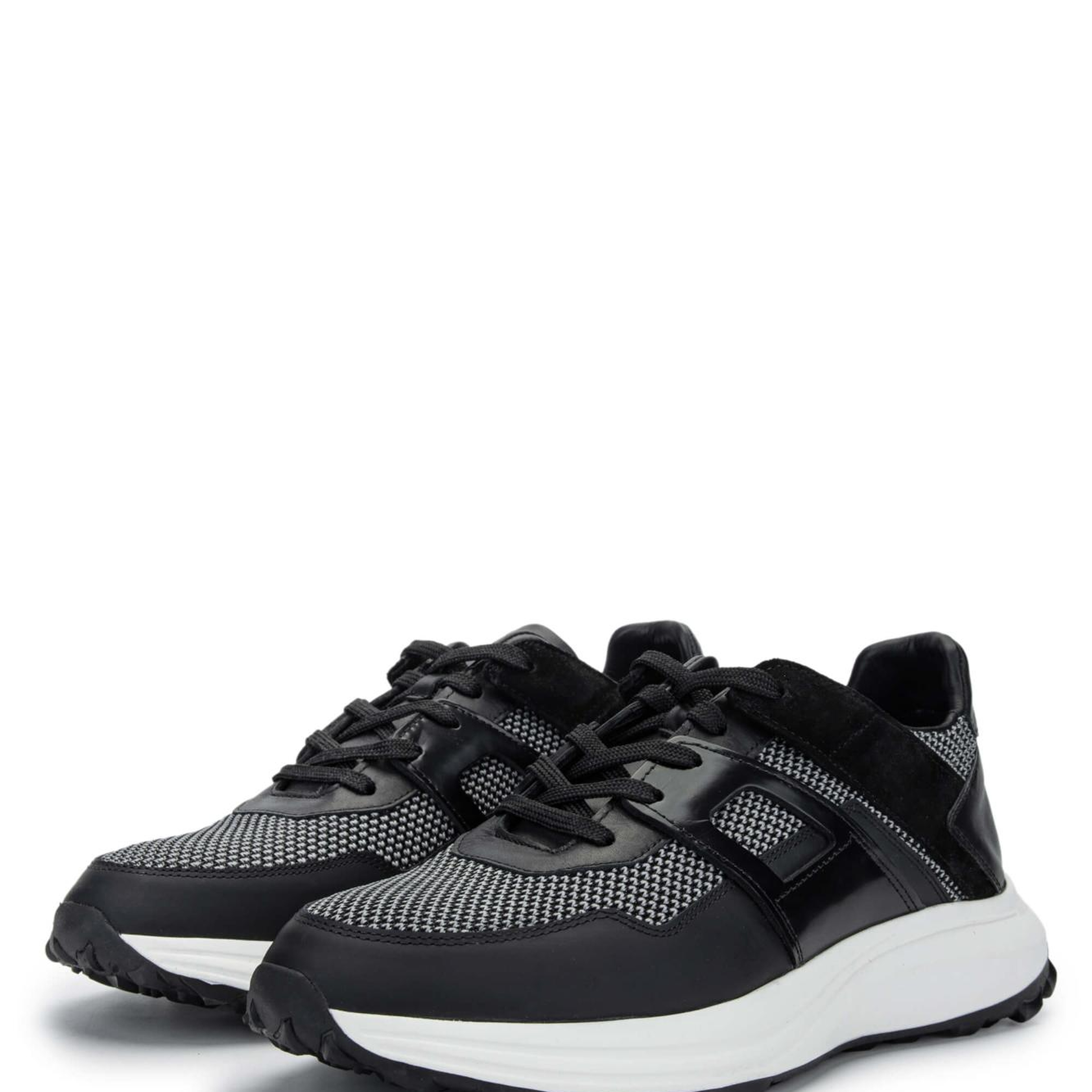 Tamer Tanca Erkek Hakiki Deri/Tekstil Siyah Sneakers & Spor Ayakkabı