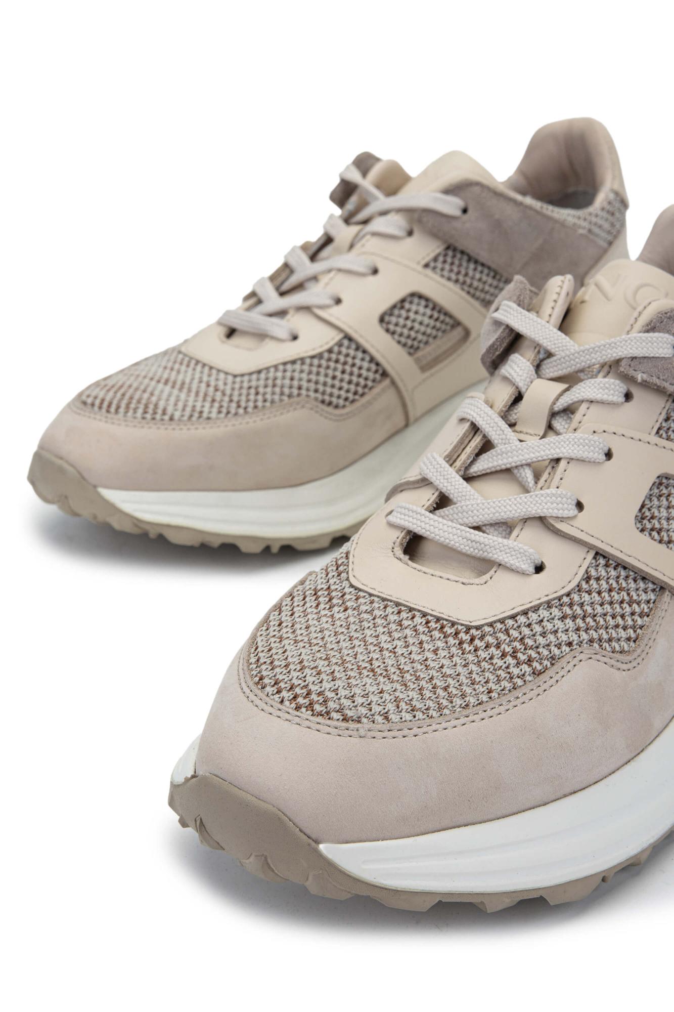 Tamer Tanca Erkek Hakiki Deri/Tekstil Bej Sneakers & Spor Ayakkabı