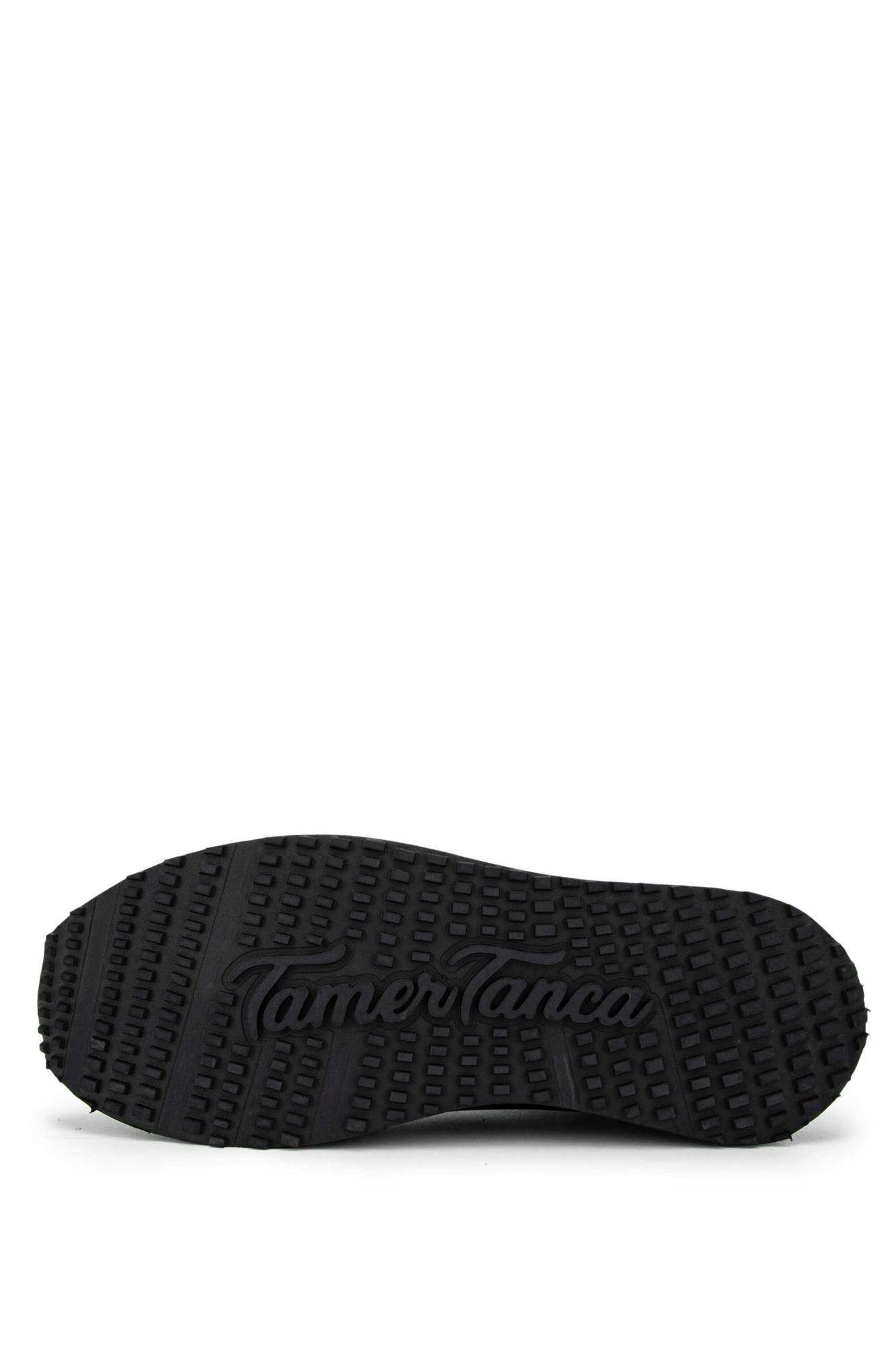 Tamer Tanca Erkek Hakiki Deri Siyah Sneakers & Spor Ayakkabı