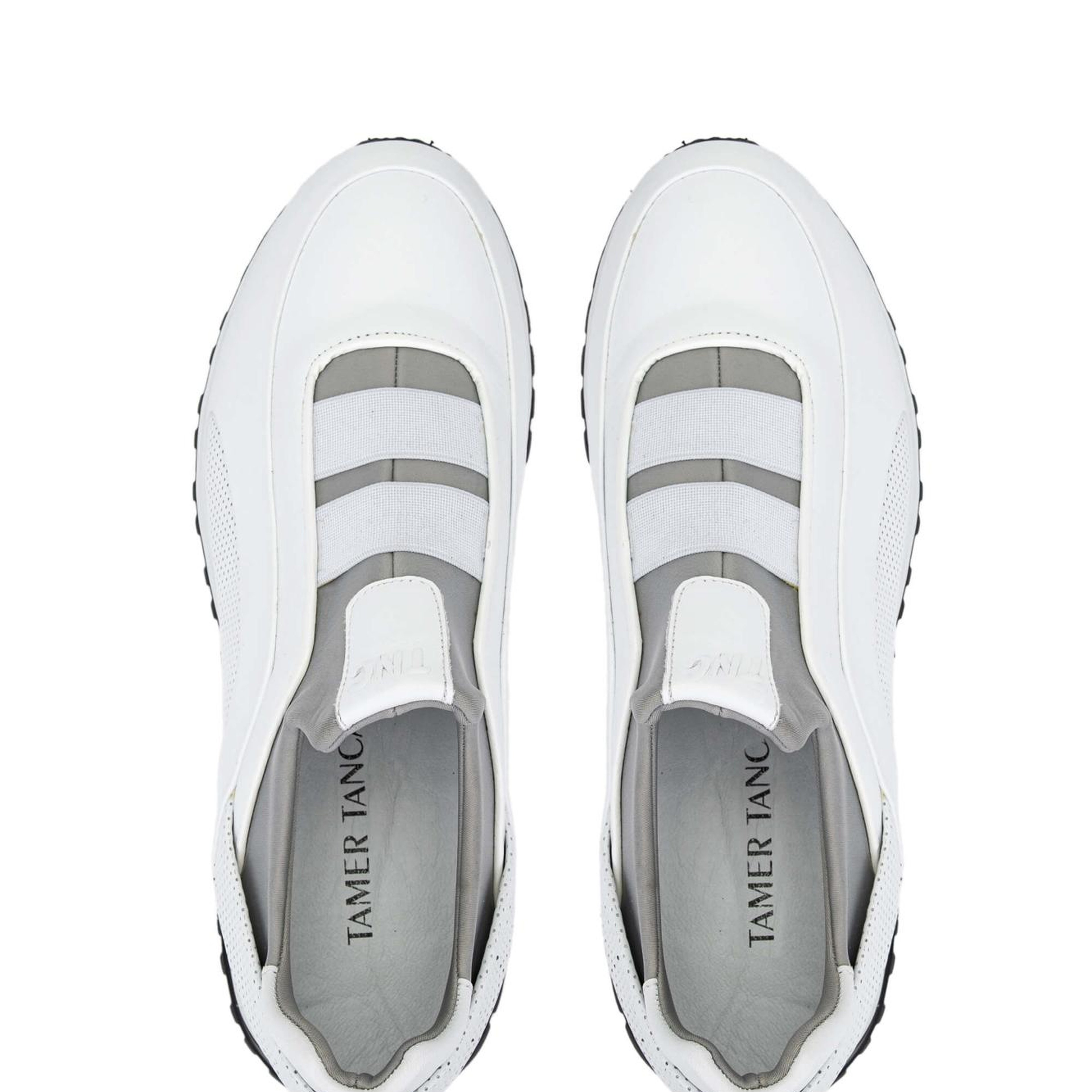 Tamer Tanca Erkek Hakiki Deri Beyaz Sneakers & Spor Ayakkabı