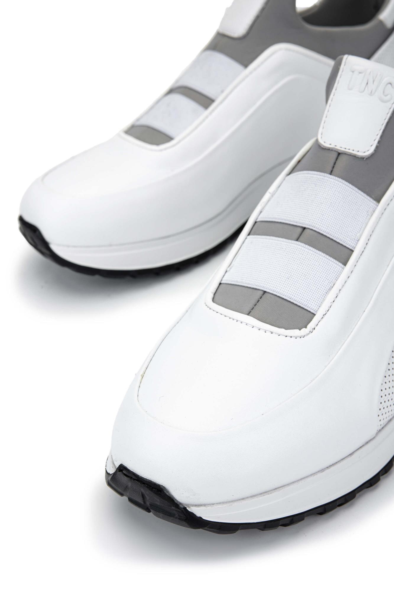 Tamer Tanca Erkek Hakiki Deri Beyaz Sneakers & Spor Ayakkabı