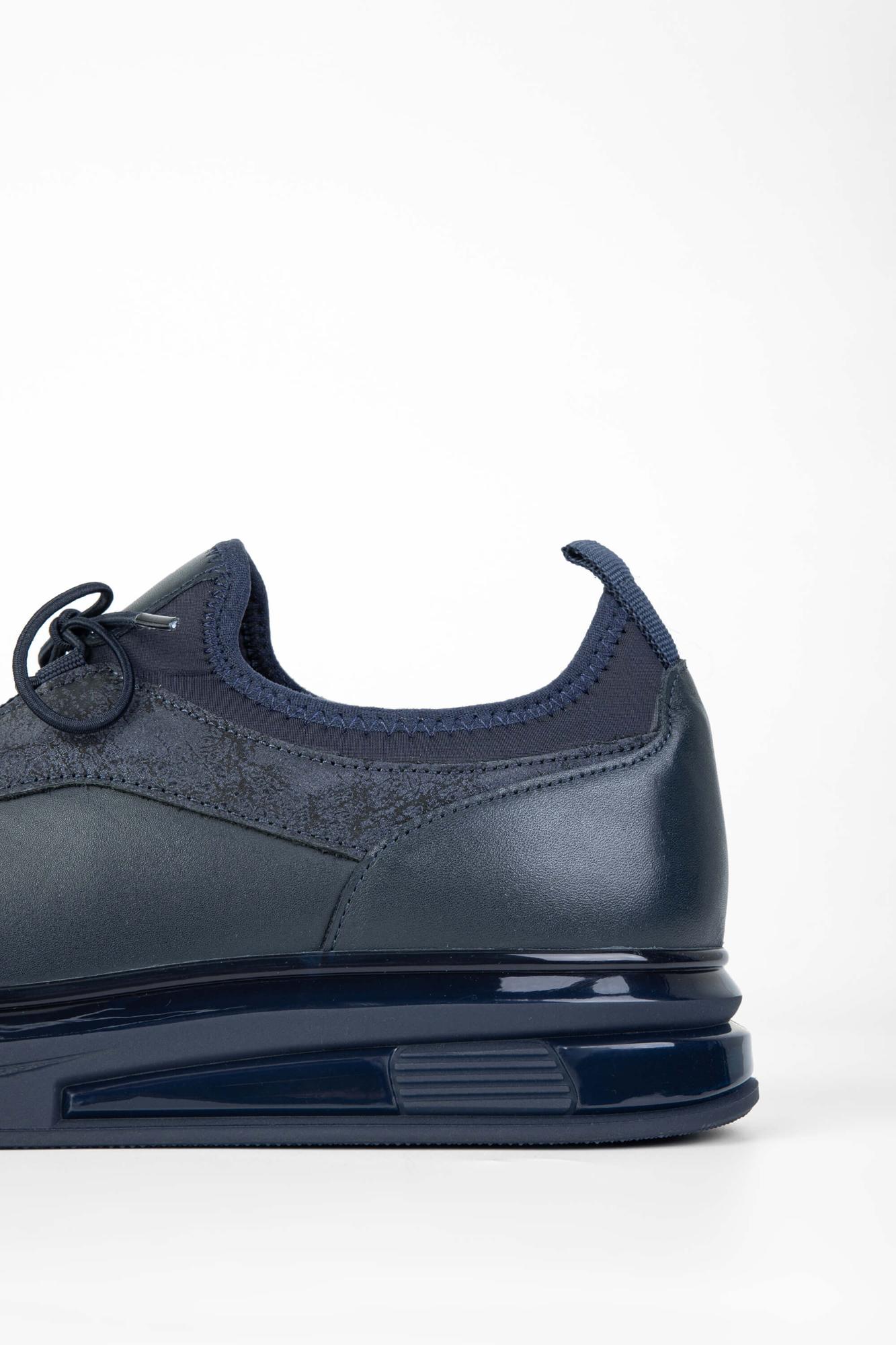 Tamer Tanca Erkek Hakiki Deri Lacivert Sneakers & Spor Ayakkabı