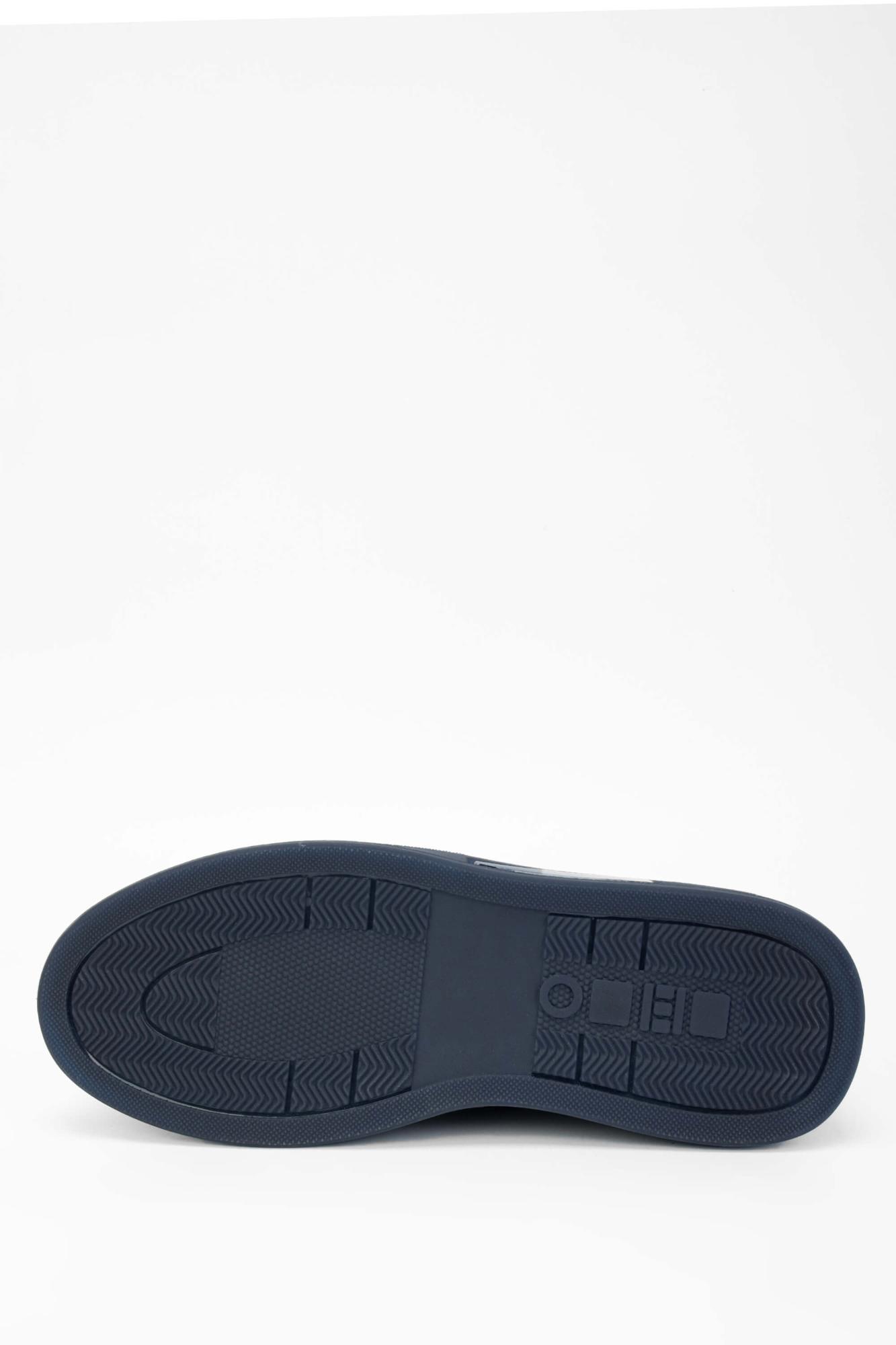 Tamer Tanca Erkek Hakiki Deri Lacivert Streç Sneakers & Spor Ayakkabı