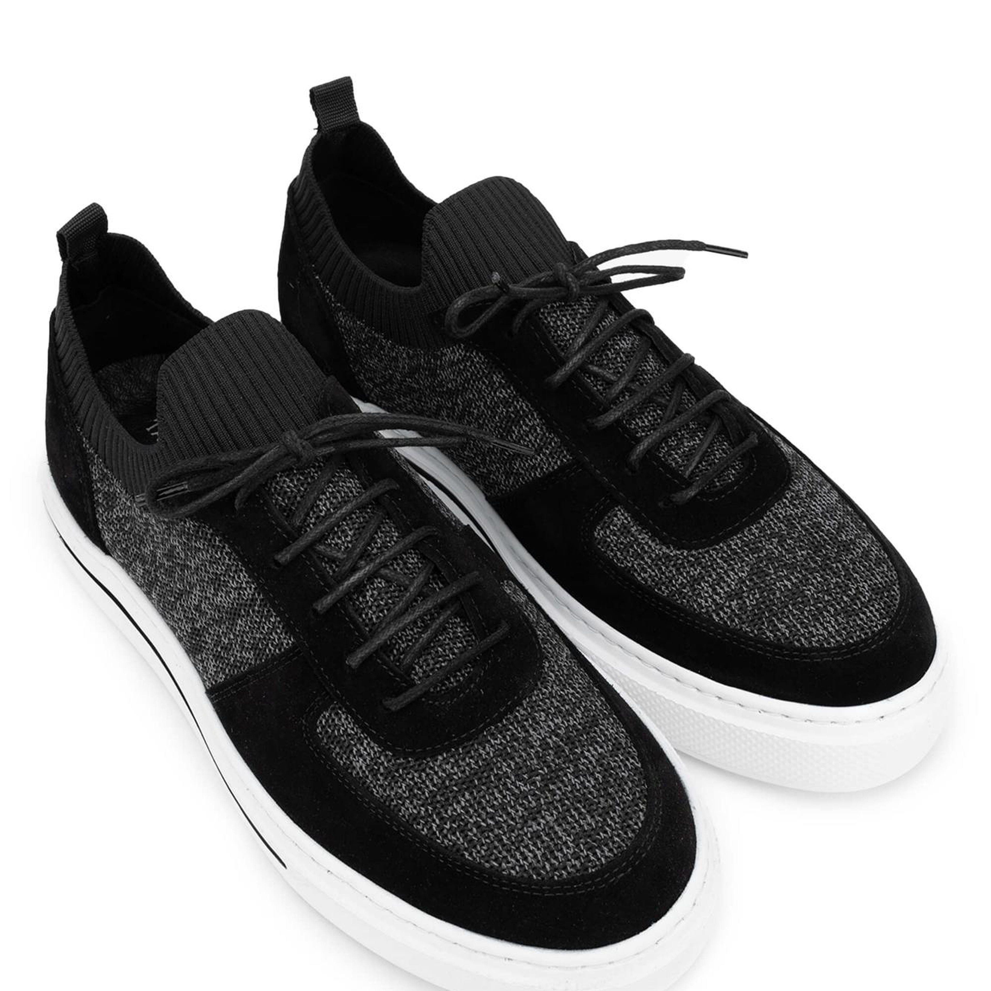 Tamer Tanca Erkek Deri & Tekstil Siyah Sneakers & Spor Ayakkabı