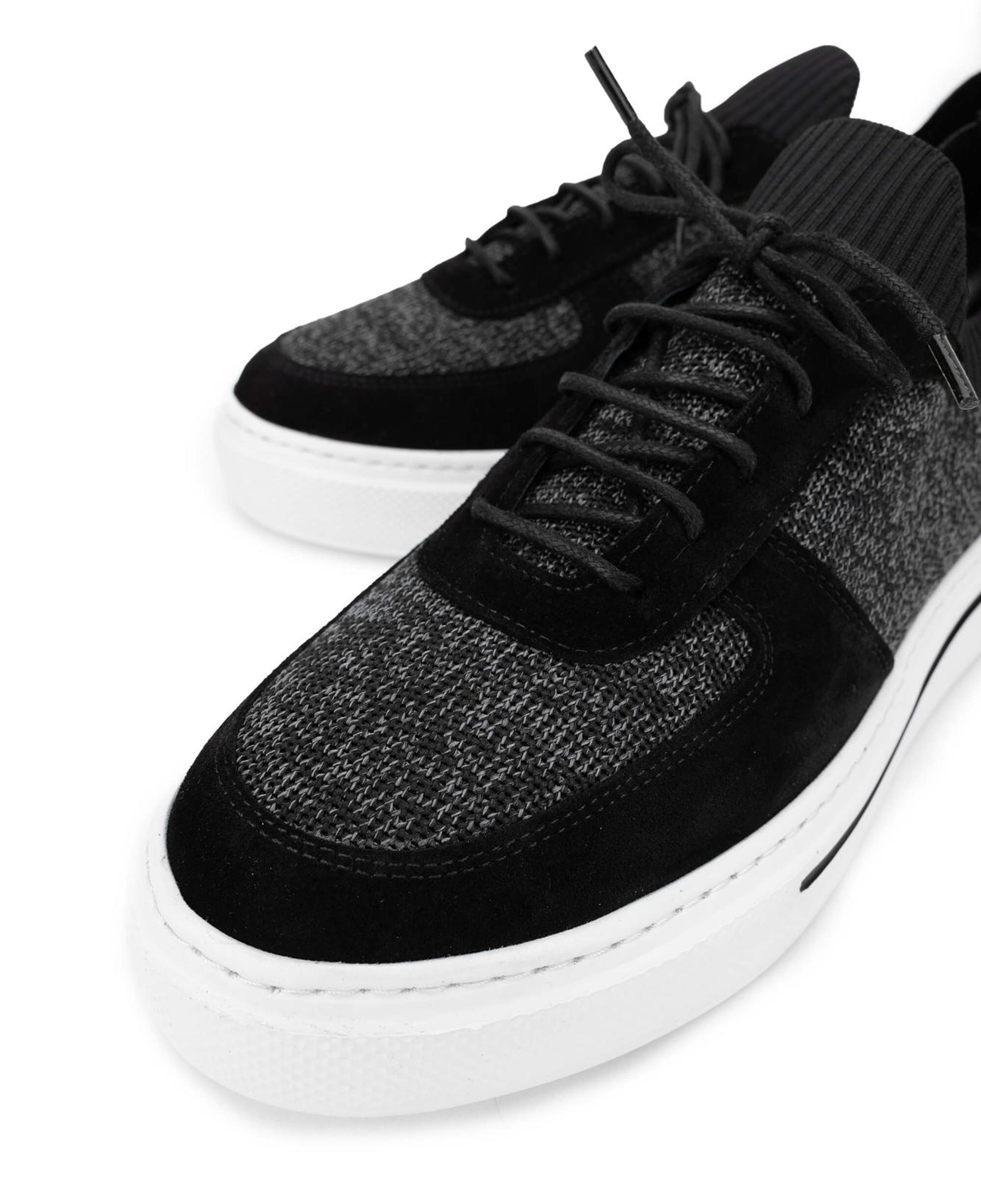 Tamer Tanca Erkek Deri & Tekstil Siyah Sneakers & Spor Ayakkabı