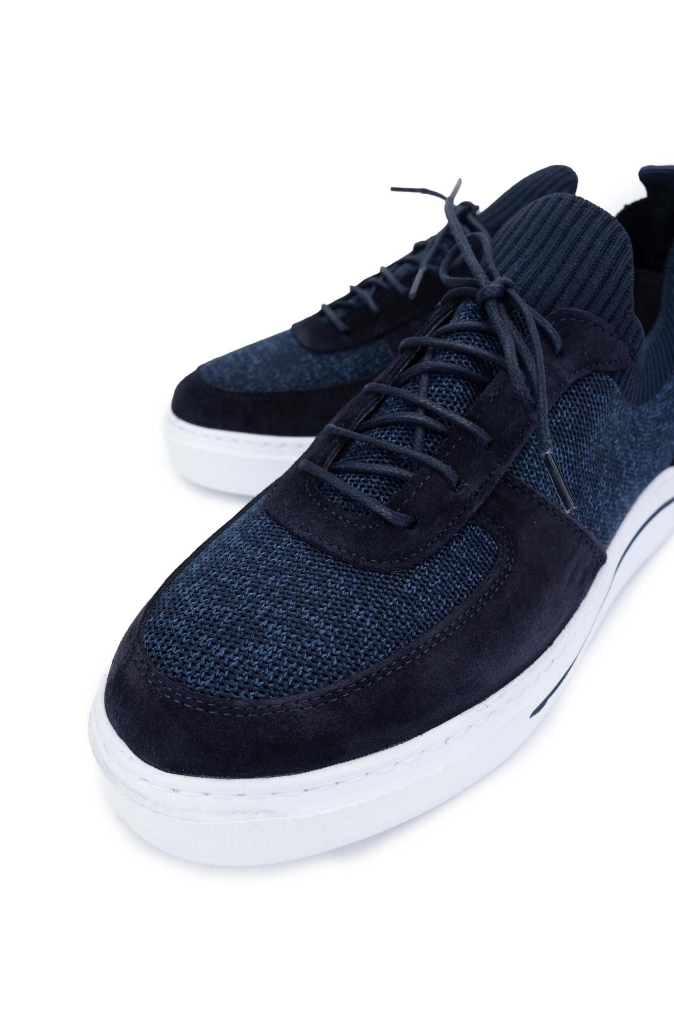 Tamer Tanca Erkek Deri & Tekstil Lacivert Sneakers & Spor Ayakkabı