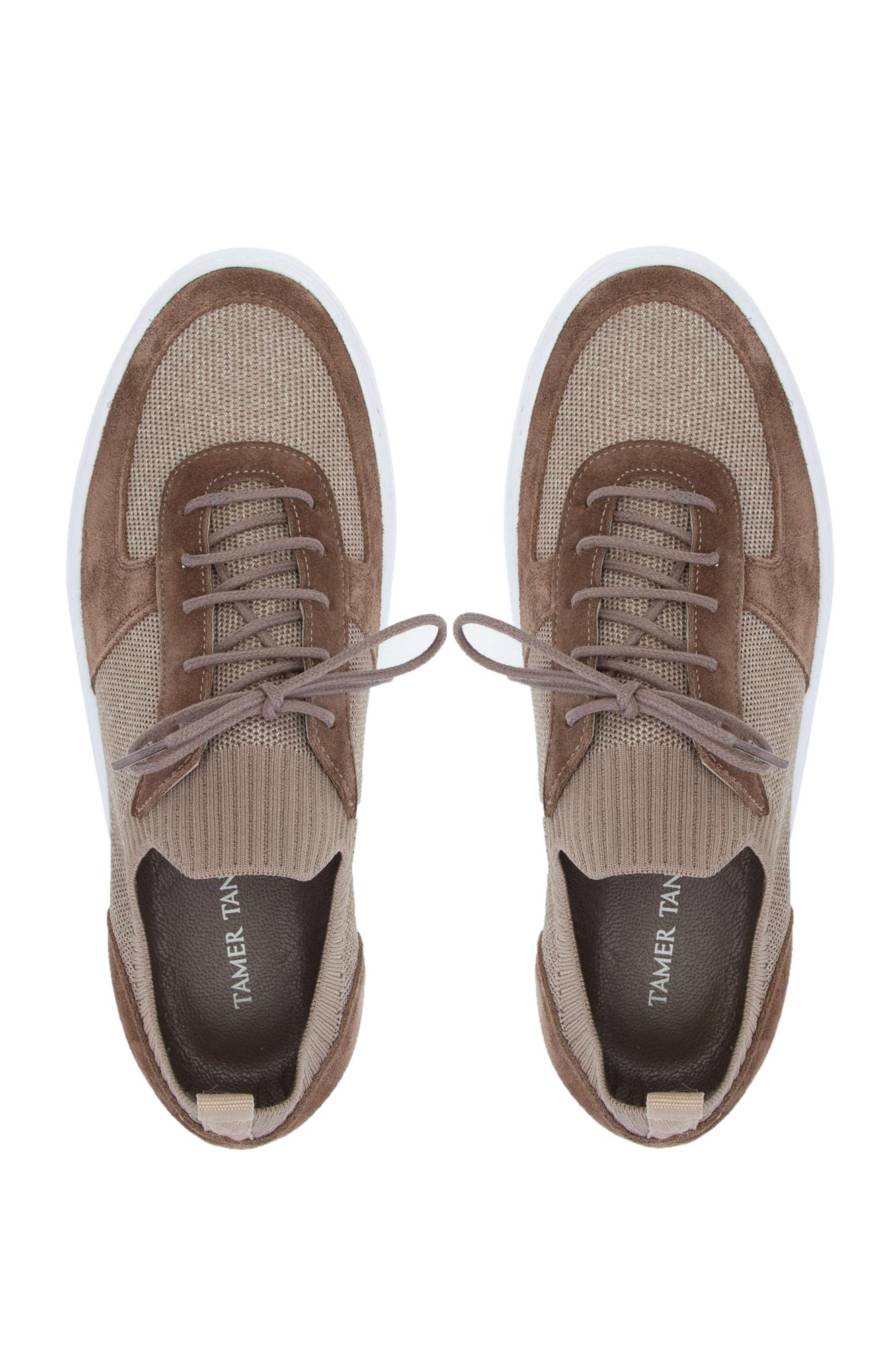 Tamer Tanca Erkek Deri & Tekstil Vizon Sneakers & Spor Ayakkabı