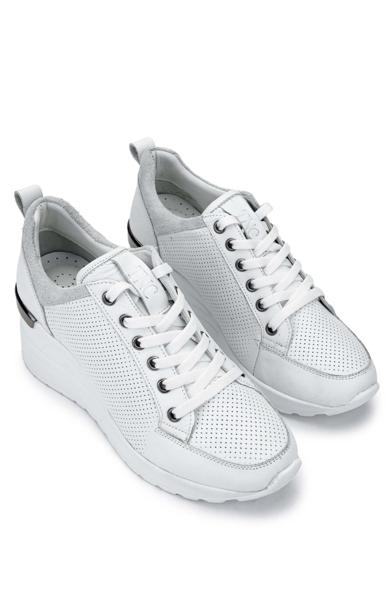 Tamer Tanca Kadın Hakiki Deri Beyaz Sneakers & Spor Ayakkabı