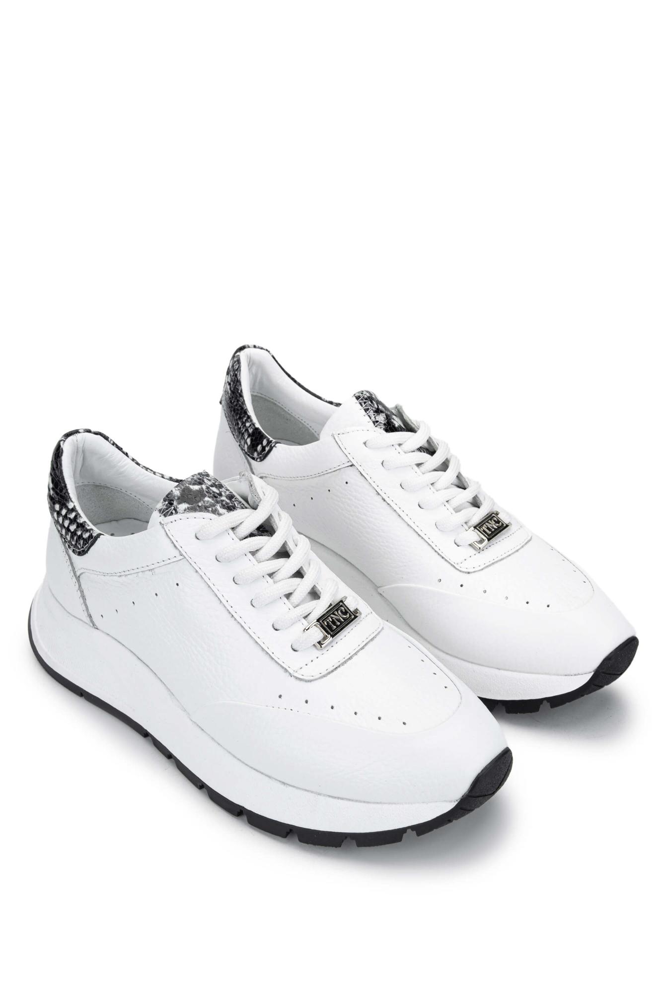 Tamer Tanca Kadın Hakiki Deri Beyaz Sneakers & Spor Ayakkabı