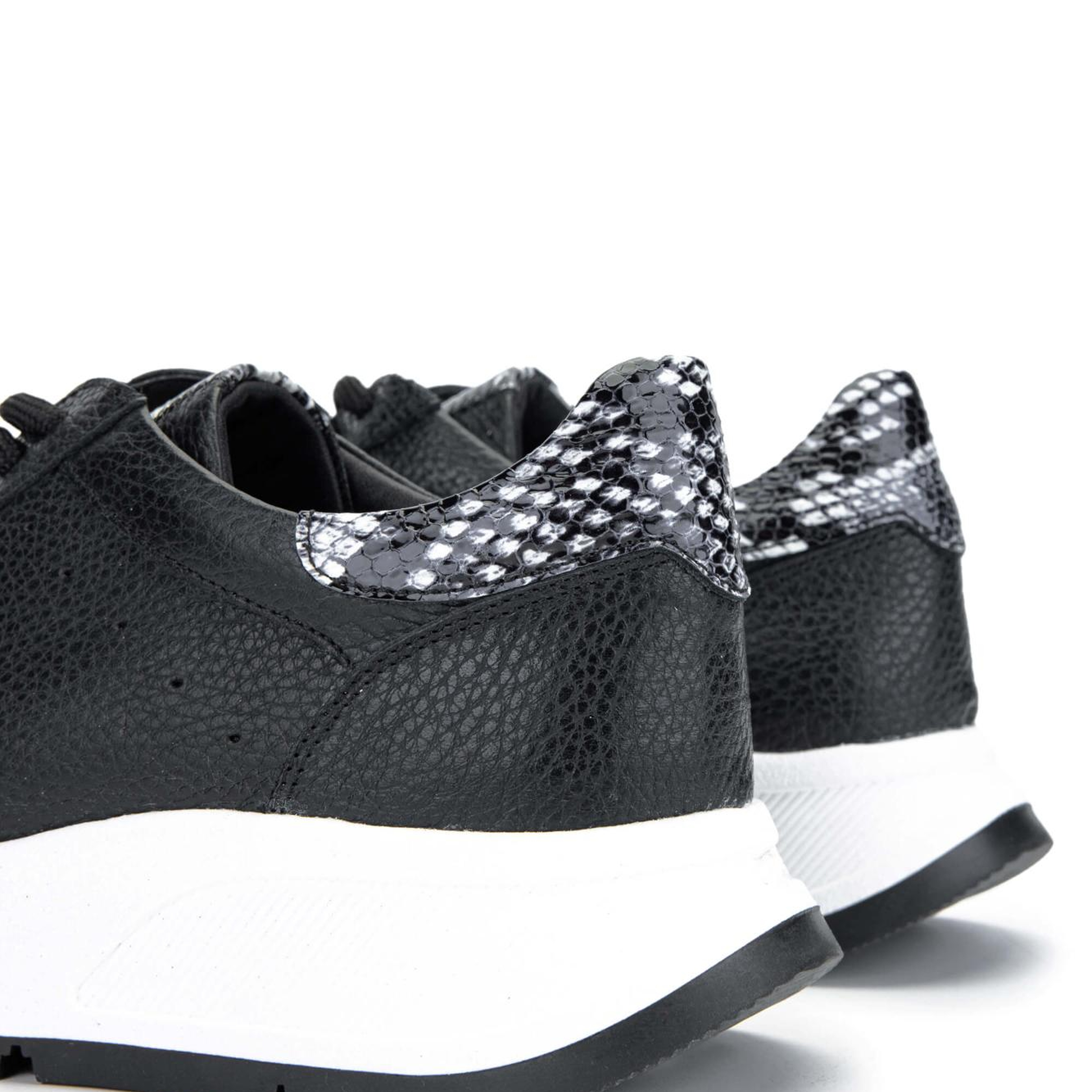 Tamer Tanca Kadın Hakiki Deri Siyah Sneakers & Spor Ayakkabı