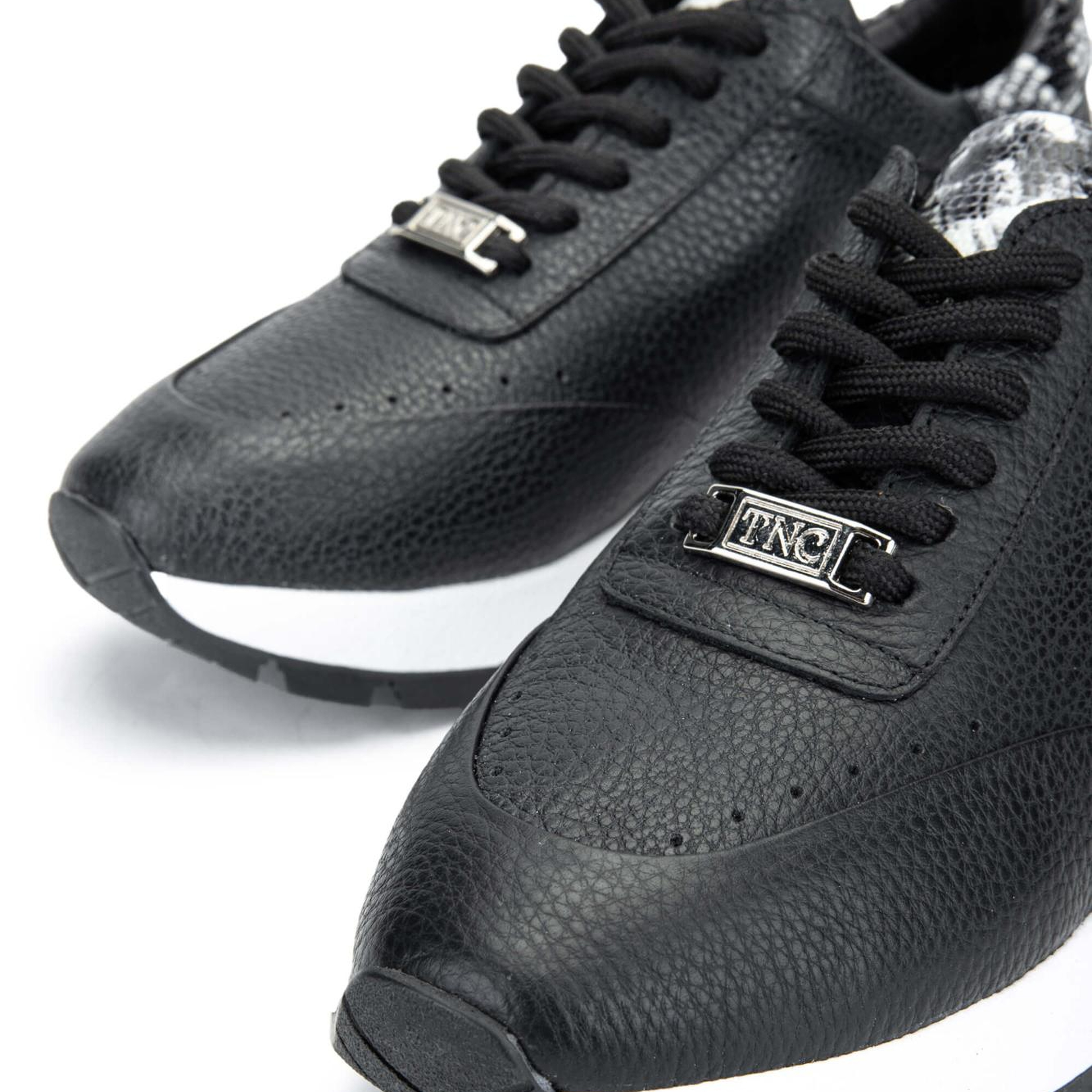 Tamer Tanca Kadın Hakiki Deri Siyah Sneakers & Spor Ayakkabı