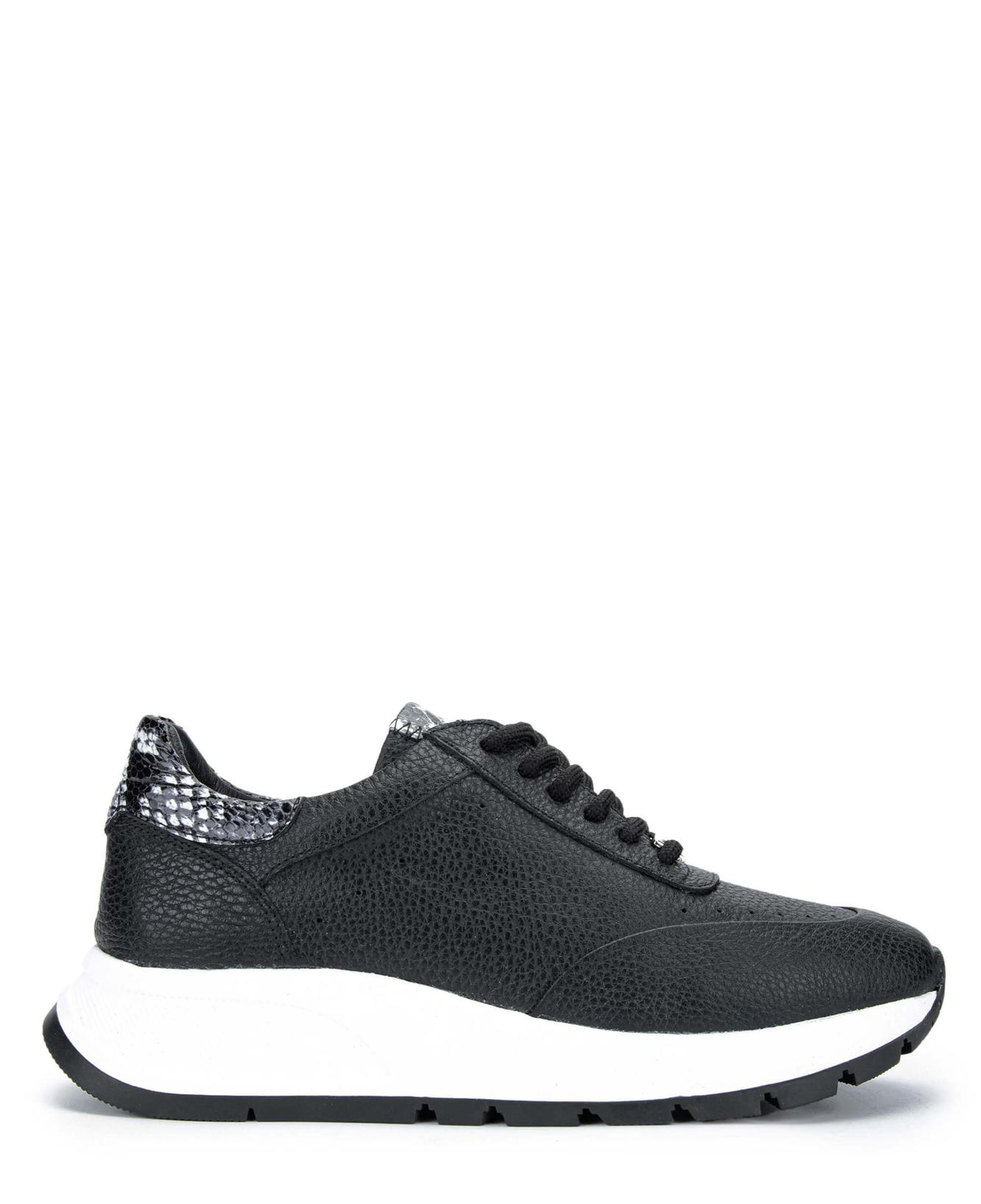 Tamer Tanca Kadın Hakiki Deri Siyah Sneakers & Spor Ayakkabı