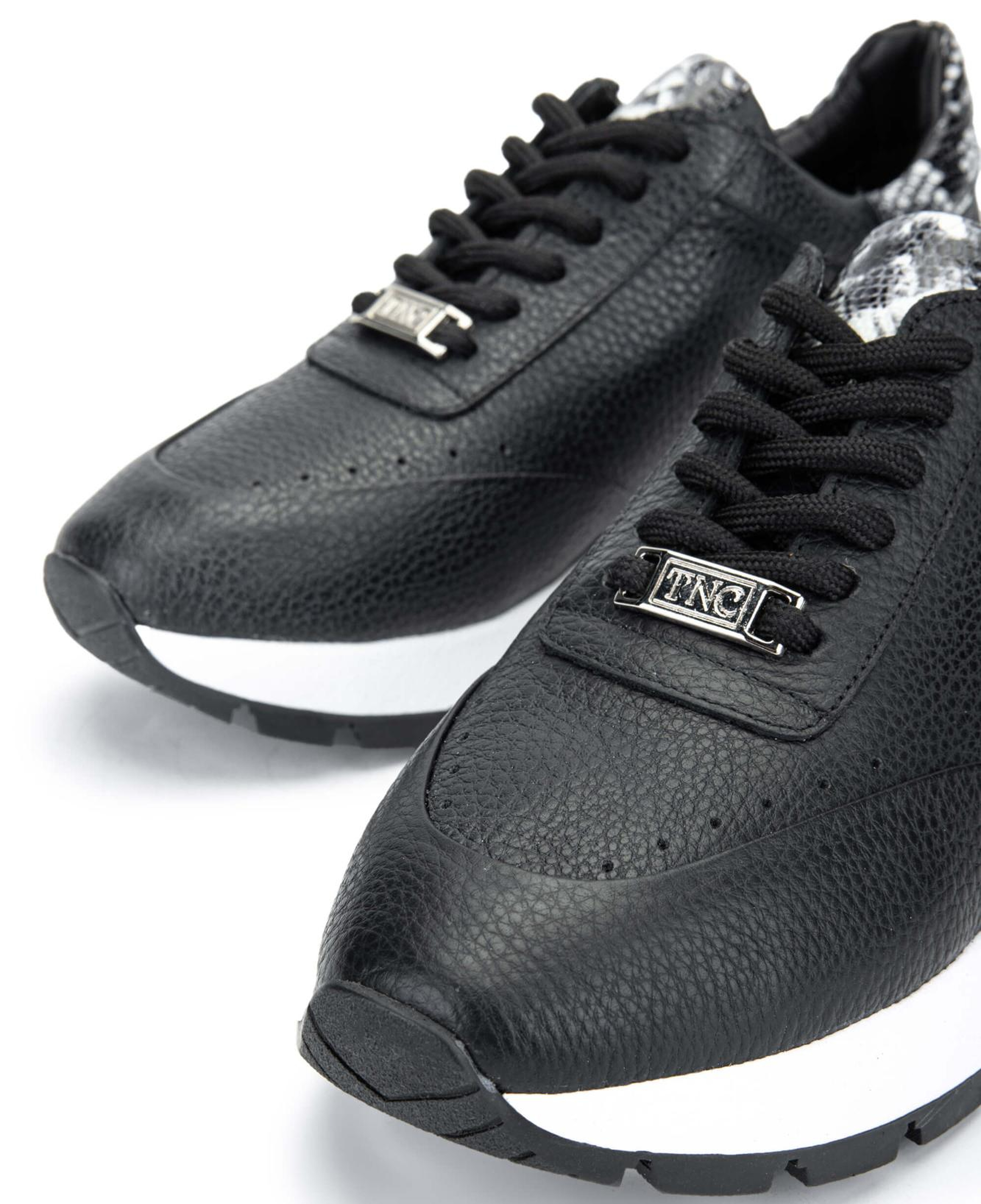 Tamer Tanca Kadın Hakiki Deri Siyah Sneakers & Spor Ayakkabı