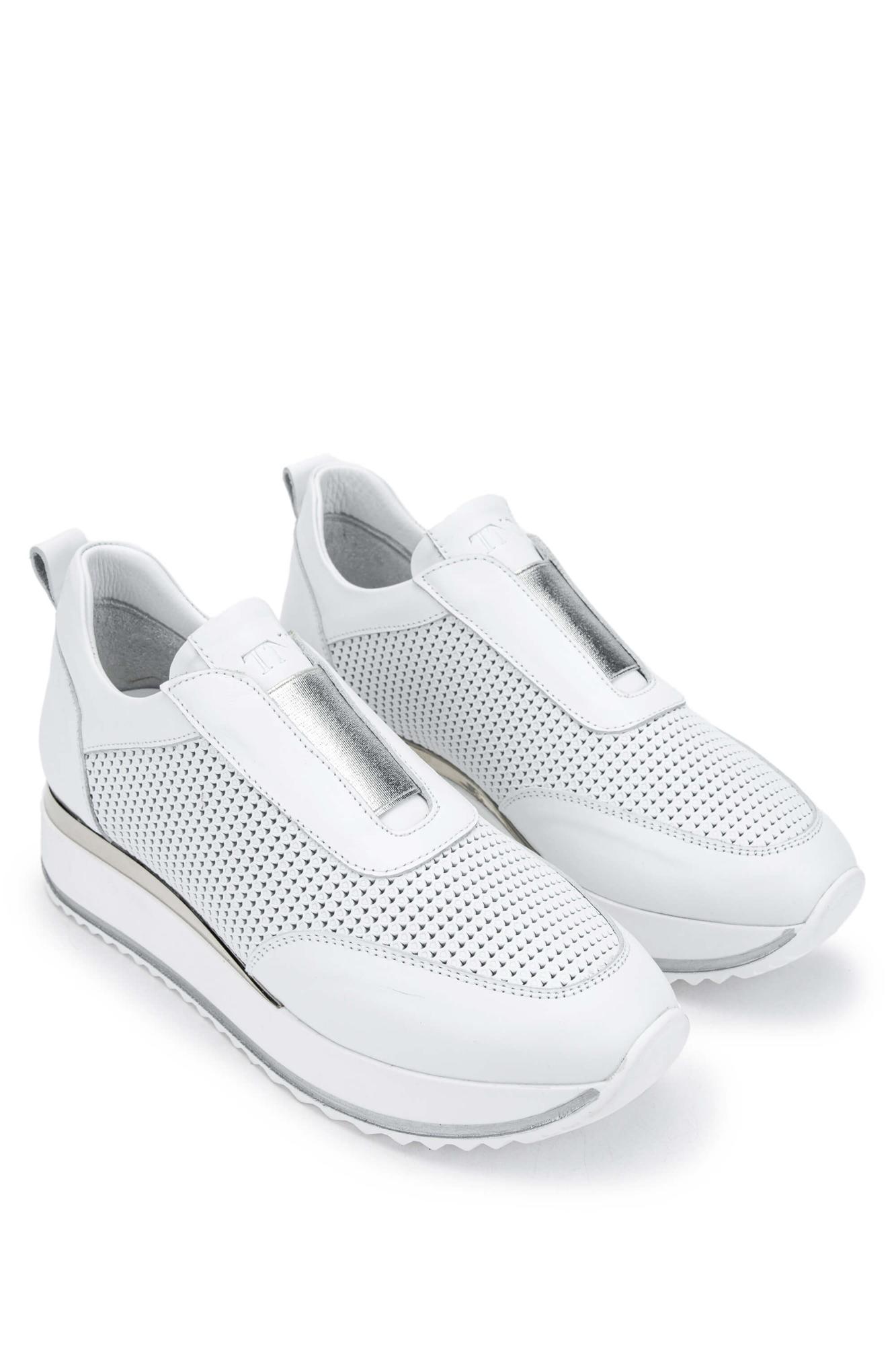 Tamer Tanca Kadın Hakiki Deri Beyaz Sneakers & Spor Ayakkabı