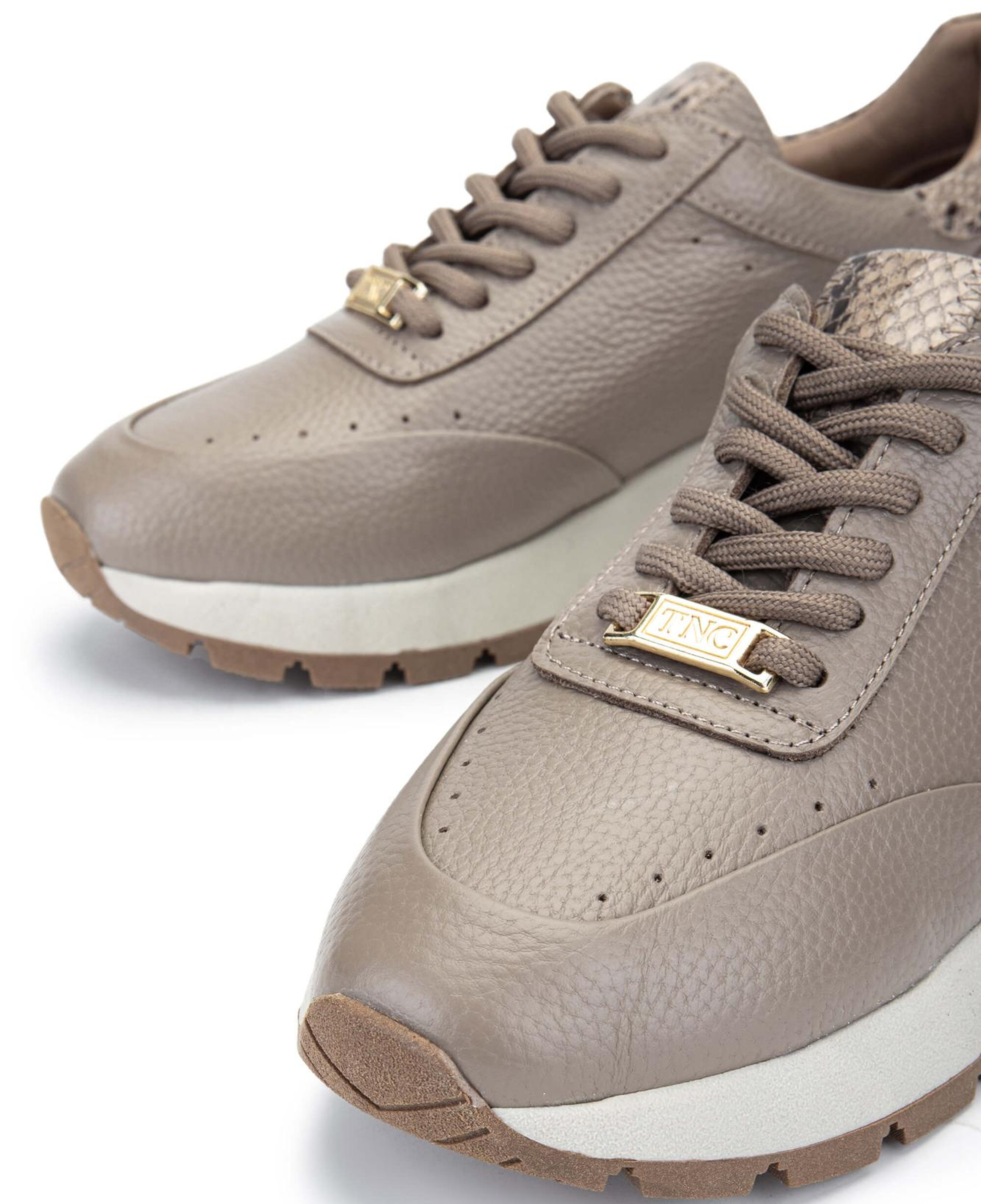 Tamer Tanca Kadın Hakiki Deri Bej Sneakers & Spor Ayakkabı