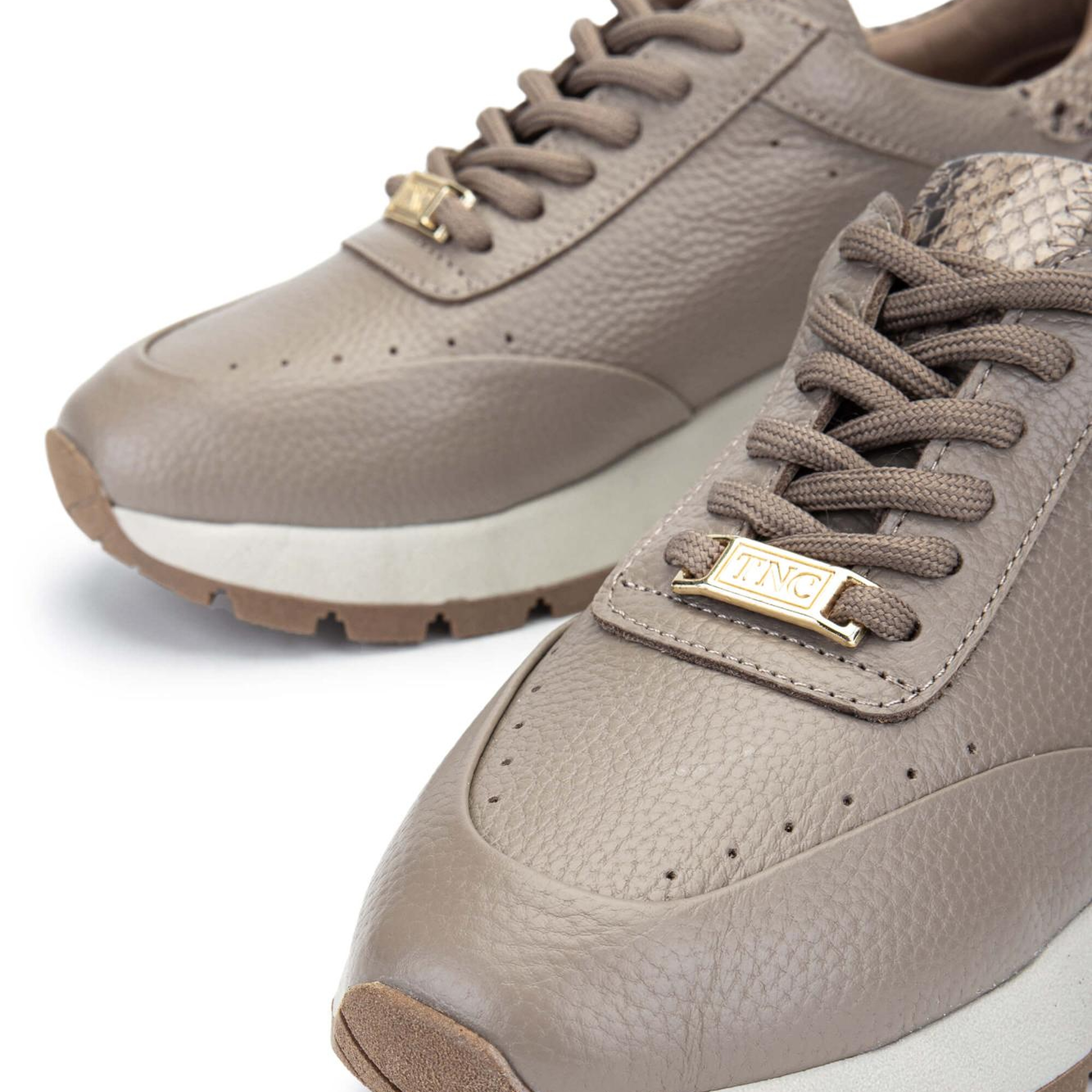 Tamer Tanca Kadın Hakiki Deri Bej Sneakers & Spor Ayakkabı