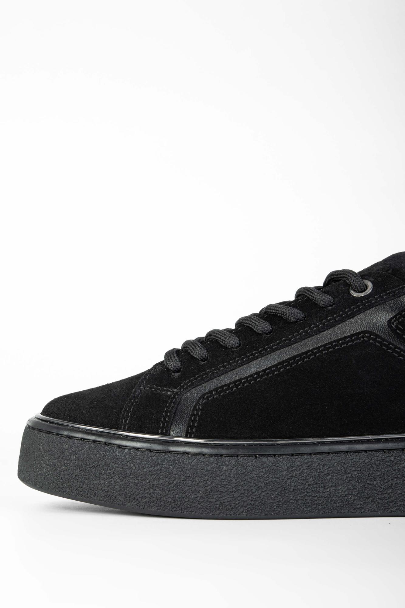 Tamer Tanca Kadın Hakiki Deri Siyah Süet Sneakers & Spor Ayakkabı