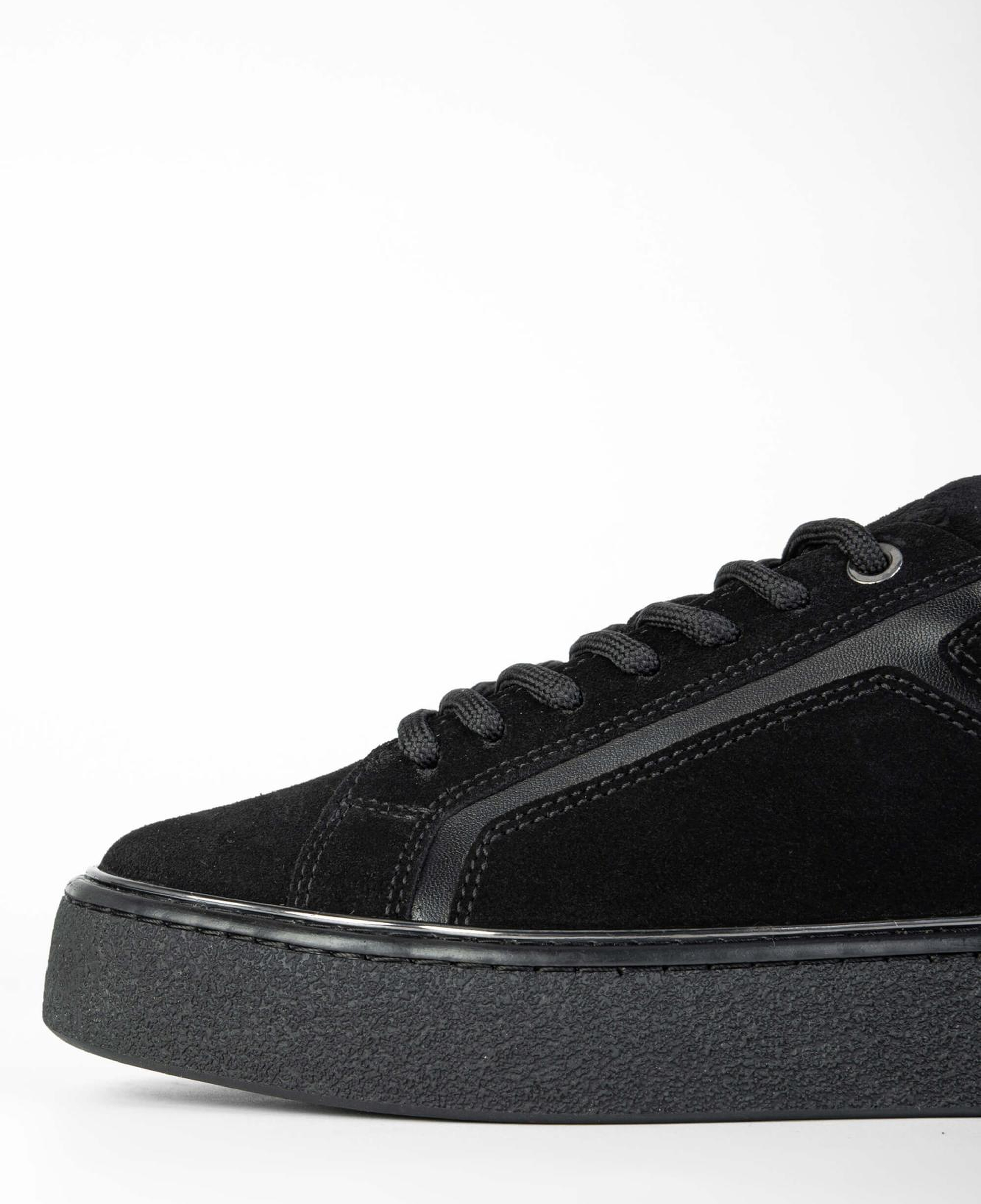 Tamer Tanca Kadın Hakiki Deri Siyah Süet Sneakers & Spor Ayakkabı