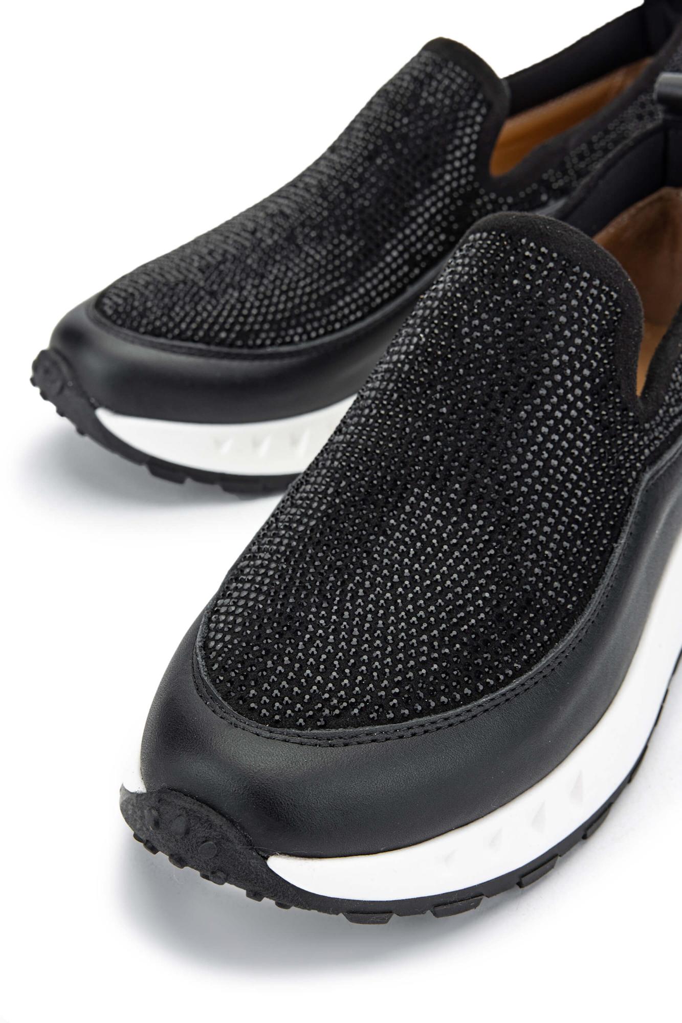 Tamer Tanca Kadın Hakiki Deri Siyah Sneakers & Spor Ayakkabı