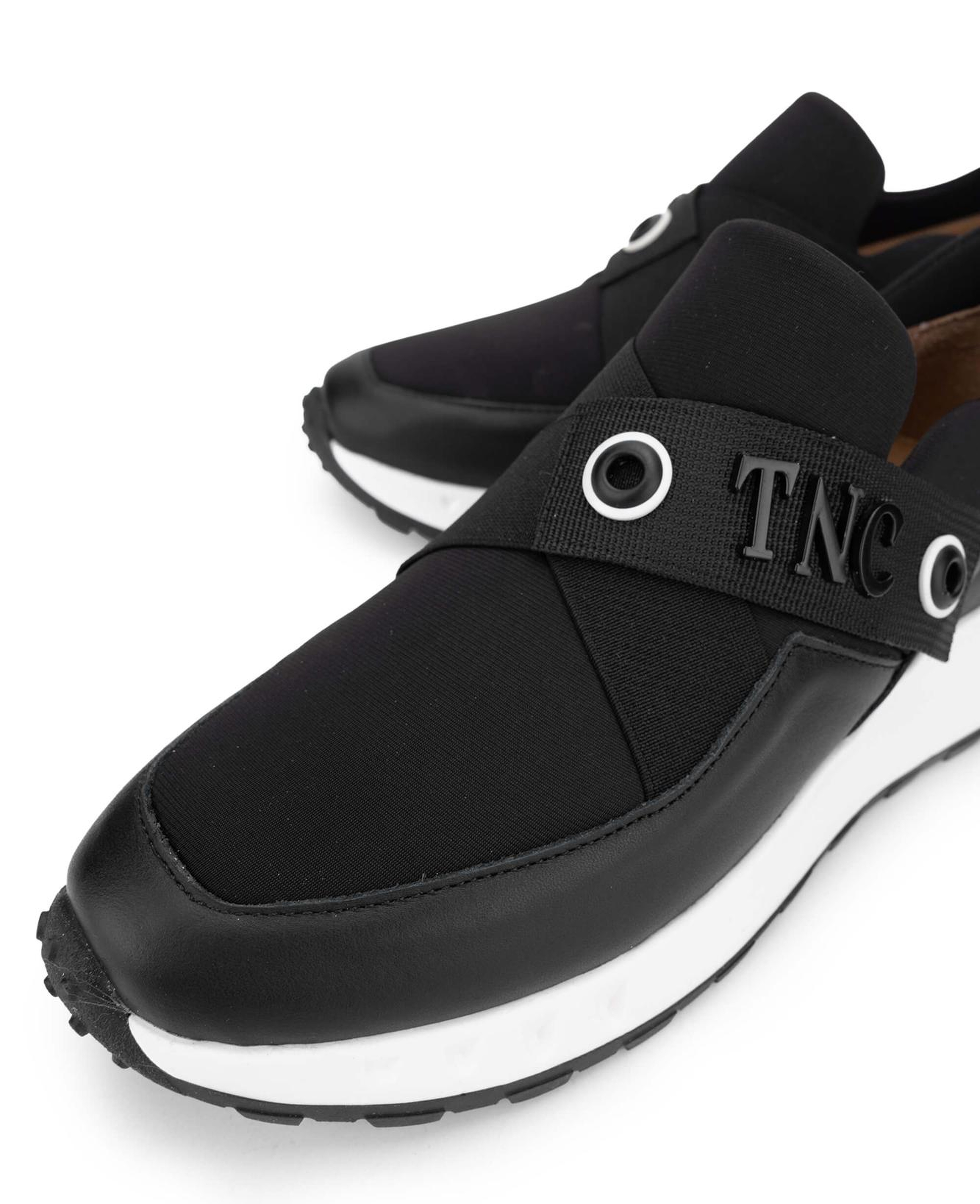 Tamer Tanca Kadın Deri Hasır Siyah Sneakers & Spor Ayakkabı