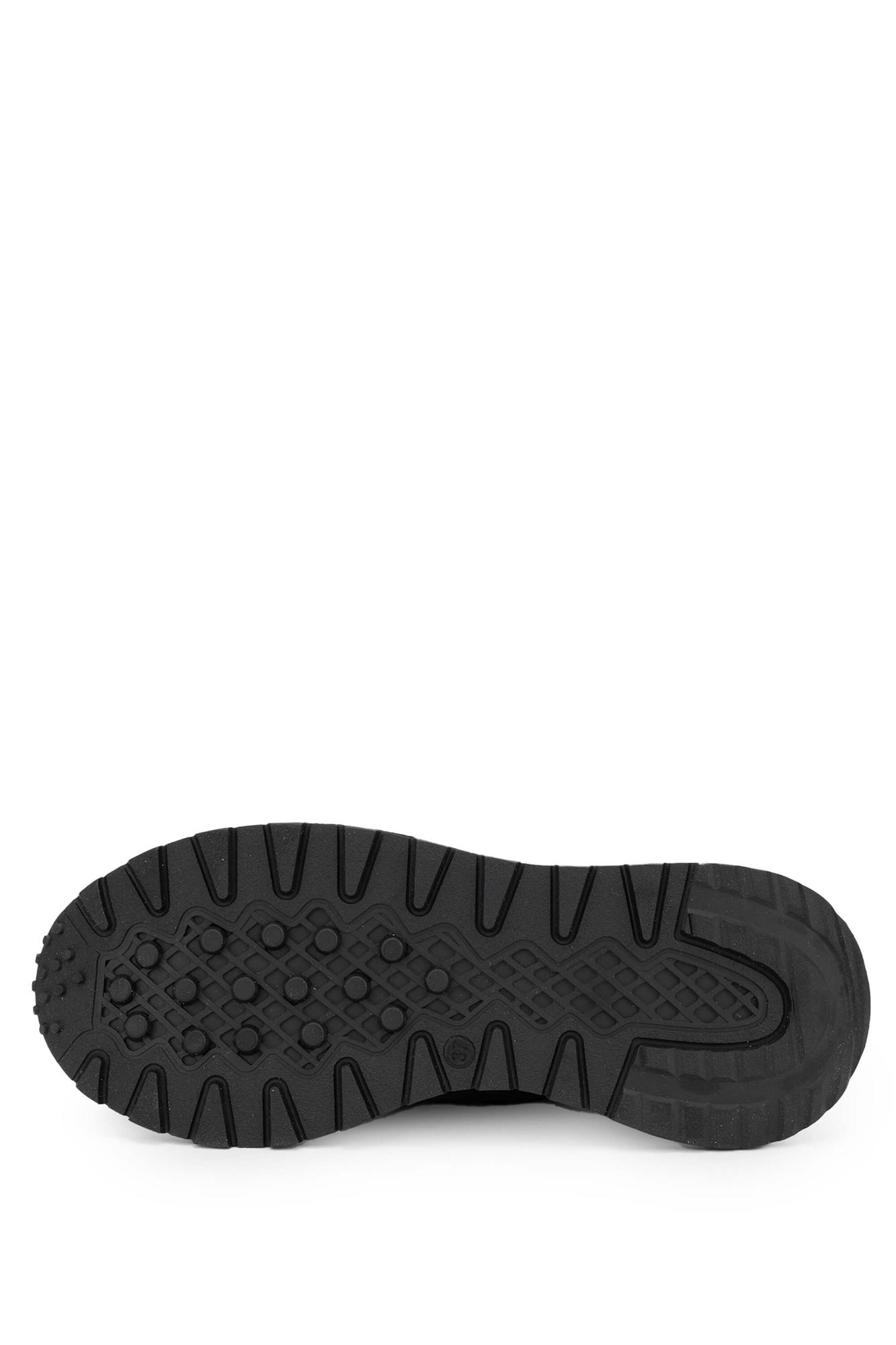 Tamer Tanca Kadın Deri Hasır Siyah Sneakers & Spor Ayakkabı