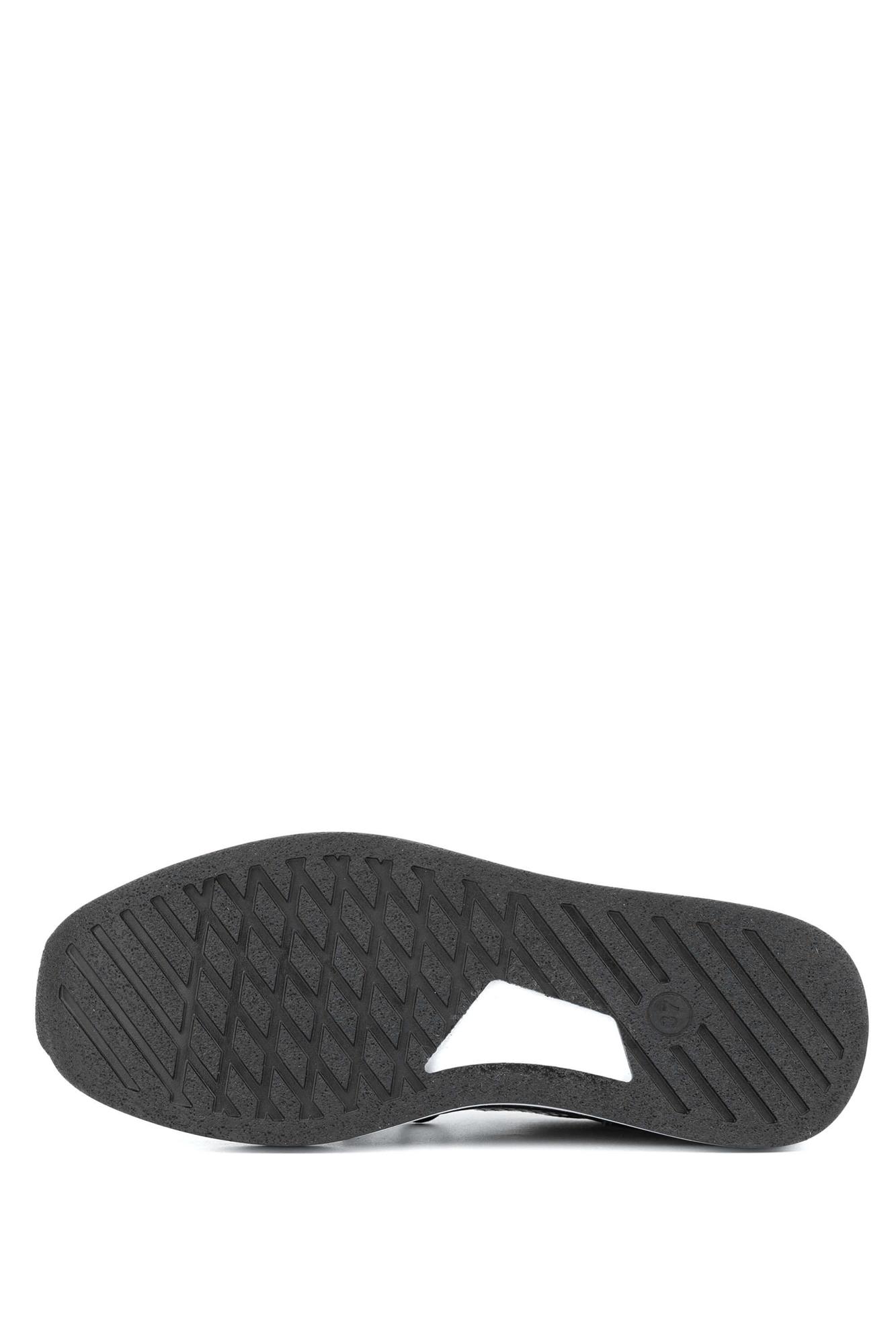 Tamer Tanca Kadın Deri Hasır Siyah Rugan Sneakers & Spor Ayakkabı