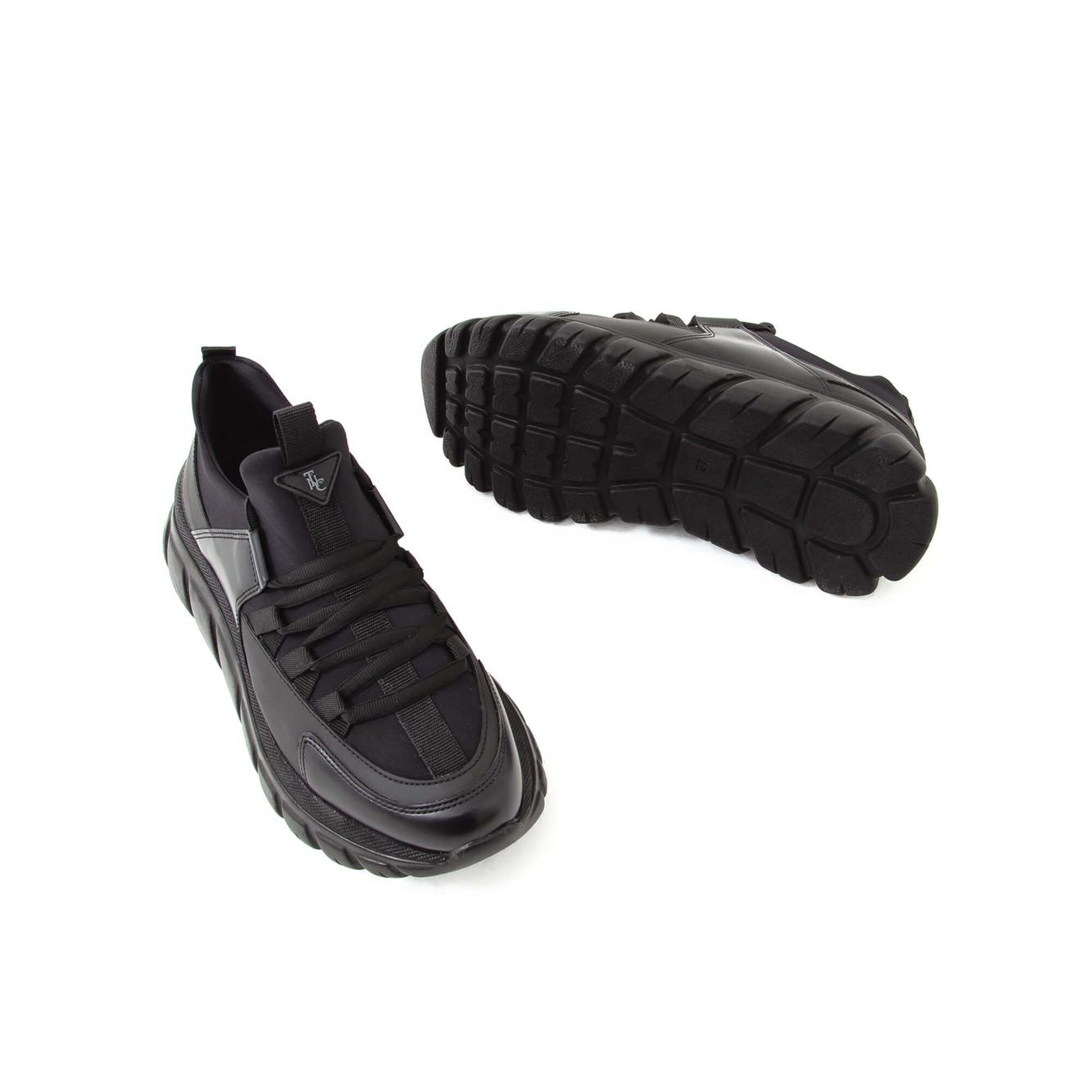 Tamer Tanca Kadın Vegan Siyah/Siyah Sneakers & Spor Ayakkabı