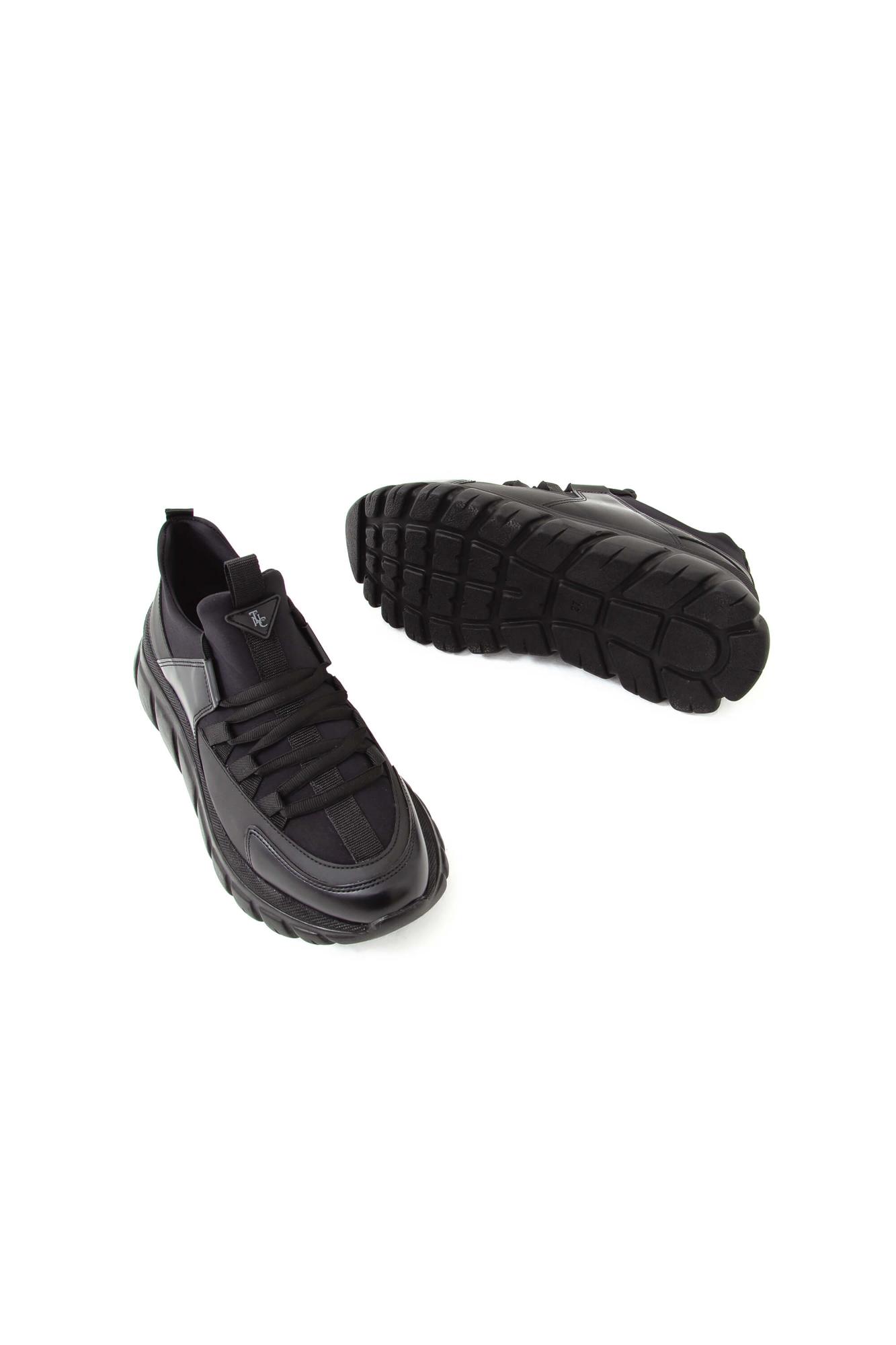 Tamer Tanca Kadın Vegan Siyah/Siyah Sneakers & Spor Ayakkabı