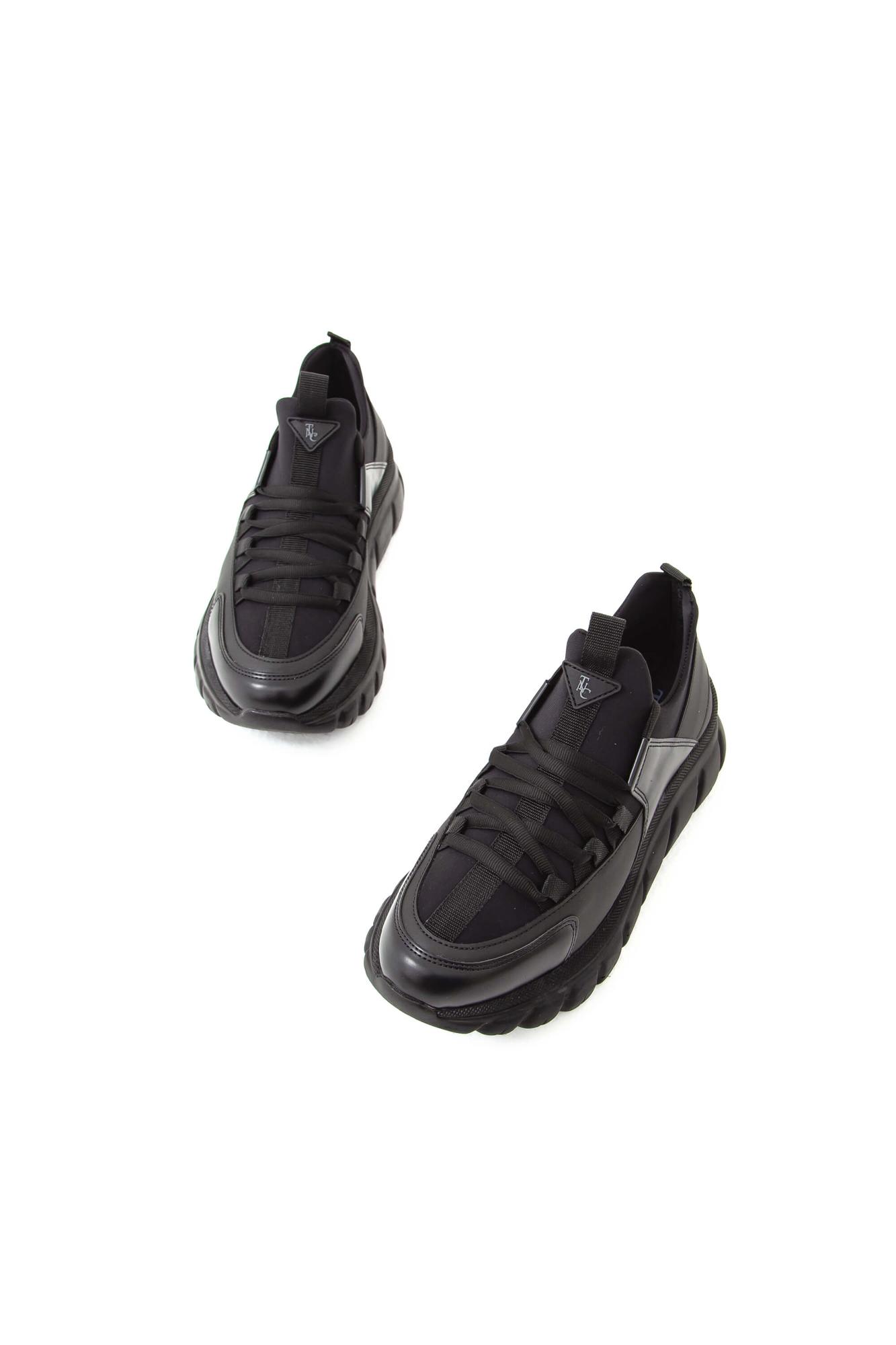 Tamer Tanca Kadın Vegan Siyah/Siyah Sneakers & Spor Ayakkabı