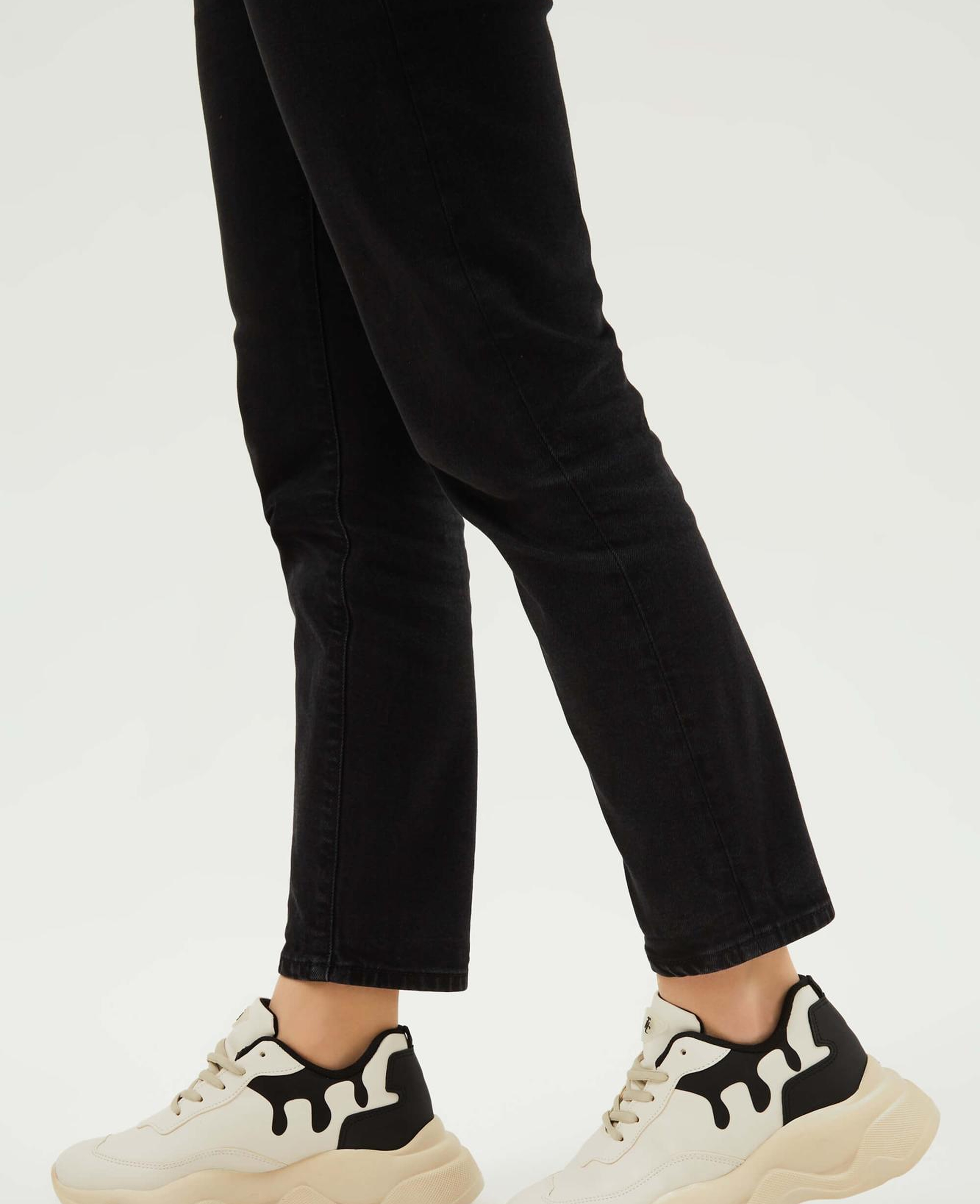 Tamer Tanca Kadın Vegan Bej/Siyah Sneakers & Spor Ayakkabı