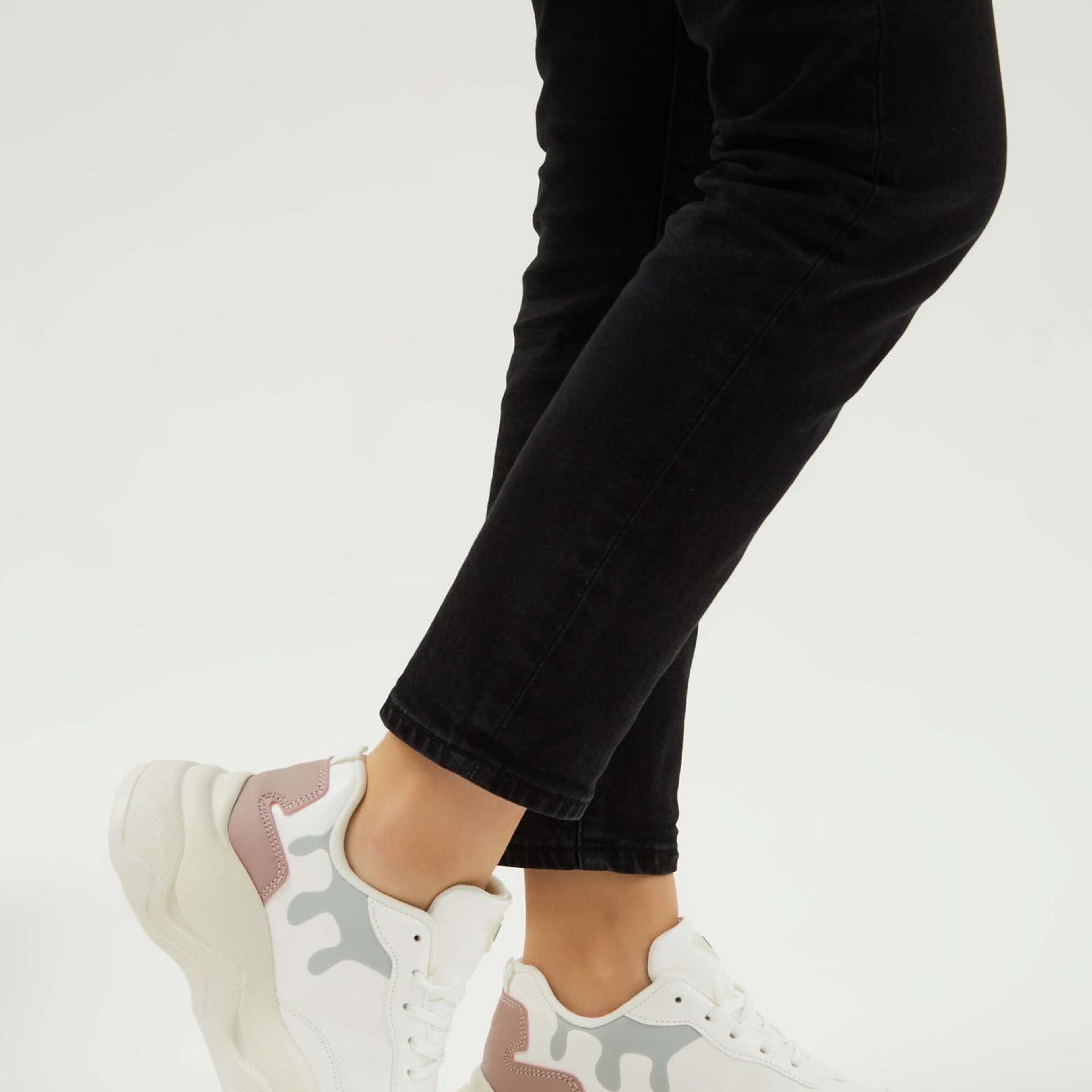 Tamer Tanca Kadın Vegan Beyaz/Pembe Sneakers & Spor Ayakkabı