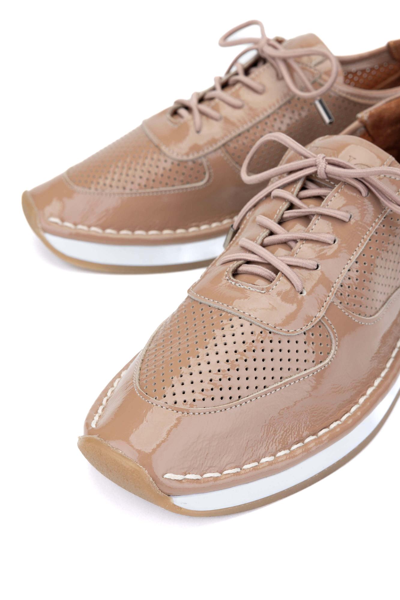 Tamer Tanca Kadın Deri Hasır Vizon Rugan Sneakers & Spor Ayakkabı