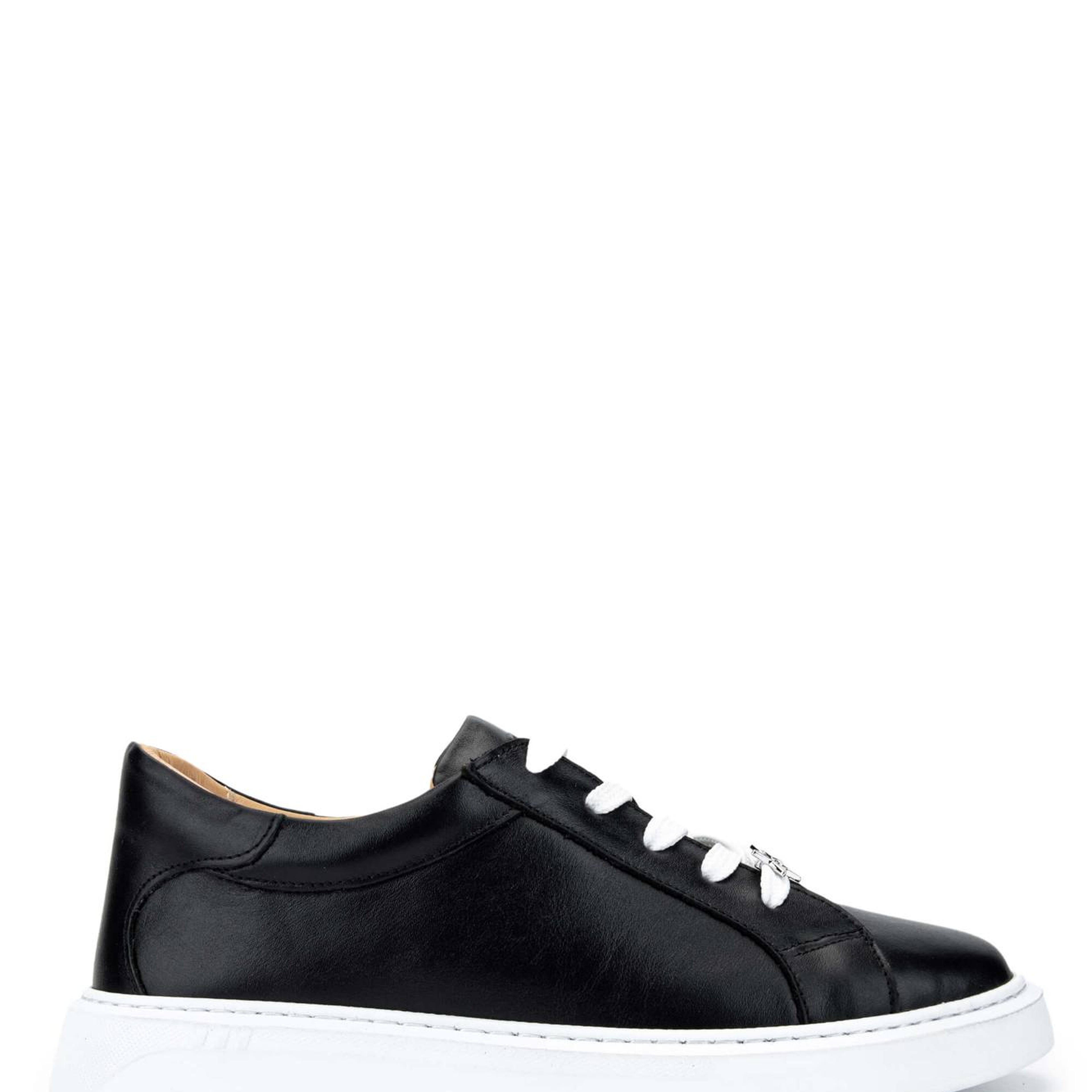 Tamer Tanca Kadın Hakiki Deri Siyah Deri Sneakers & Spor Ayakkabı